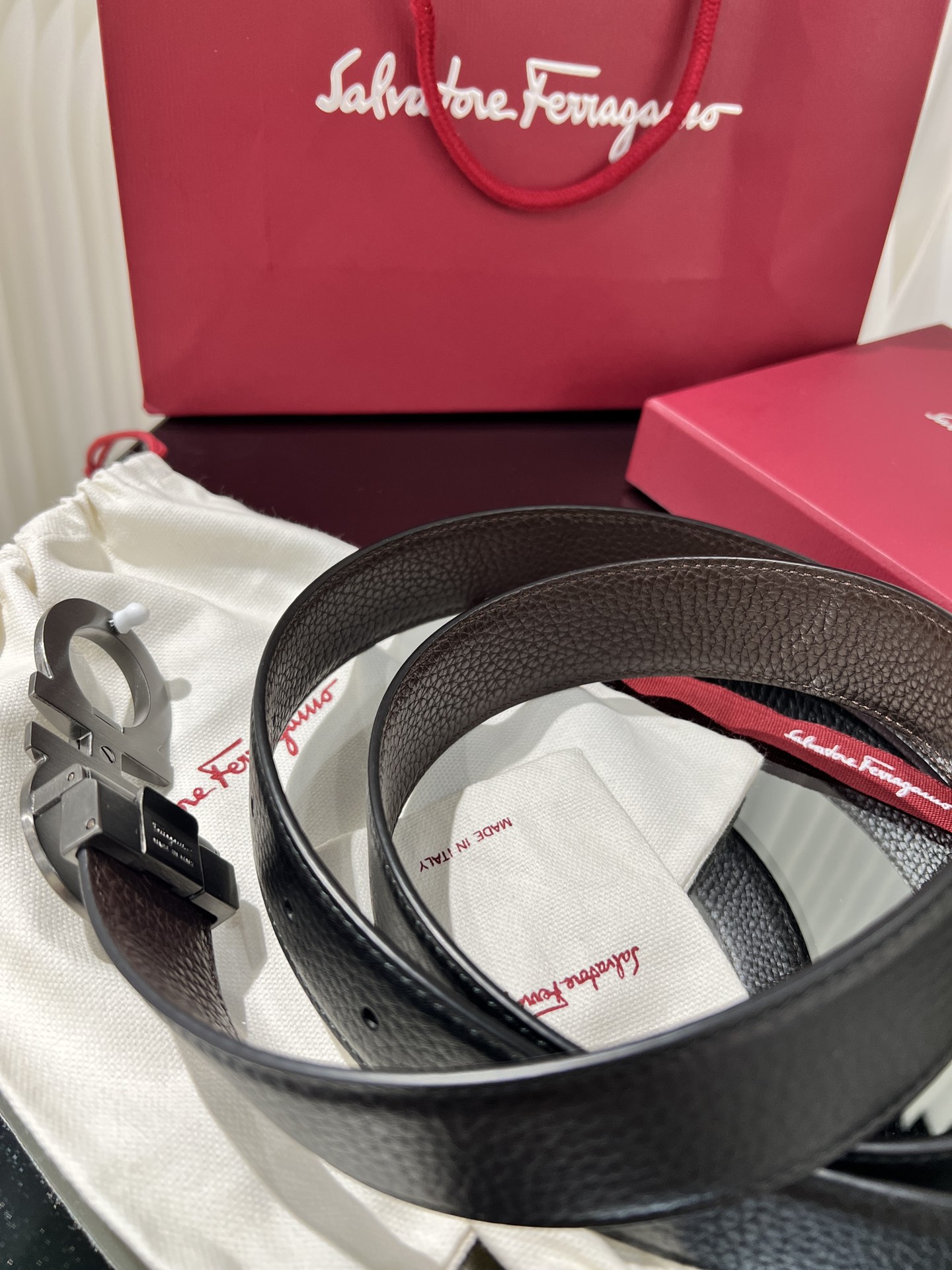 Salvatore Ferragamo Male Basic Belt Cow Leather M