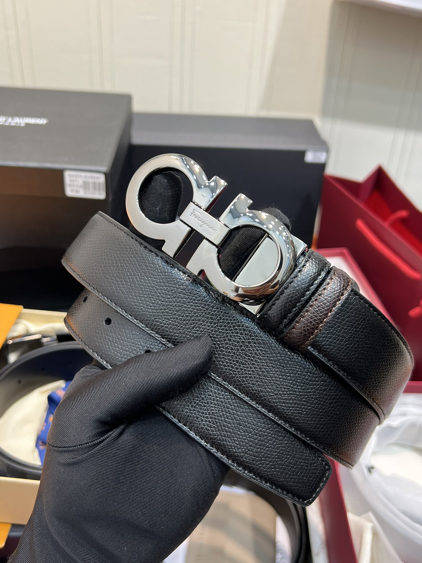 Salvatore Ferragamo Male Basic Belt Cow Leather M