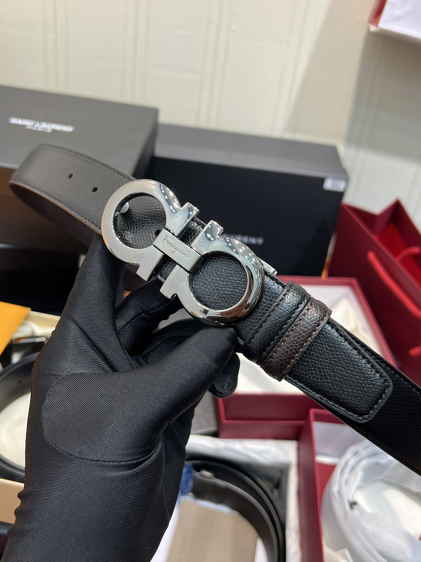 Salvatore Ferragamo Male Basic Belt Cow Leather M