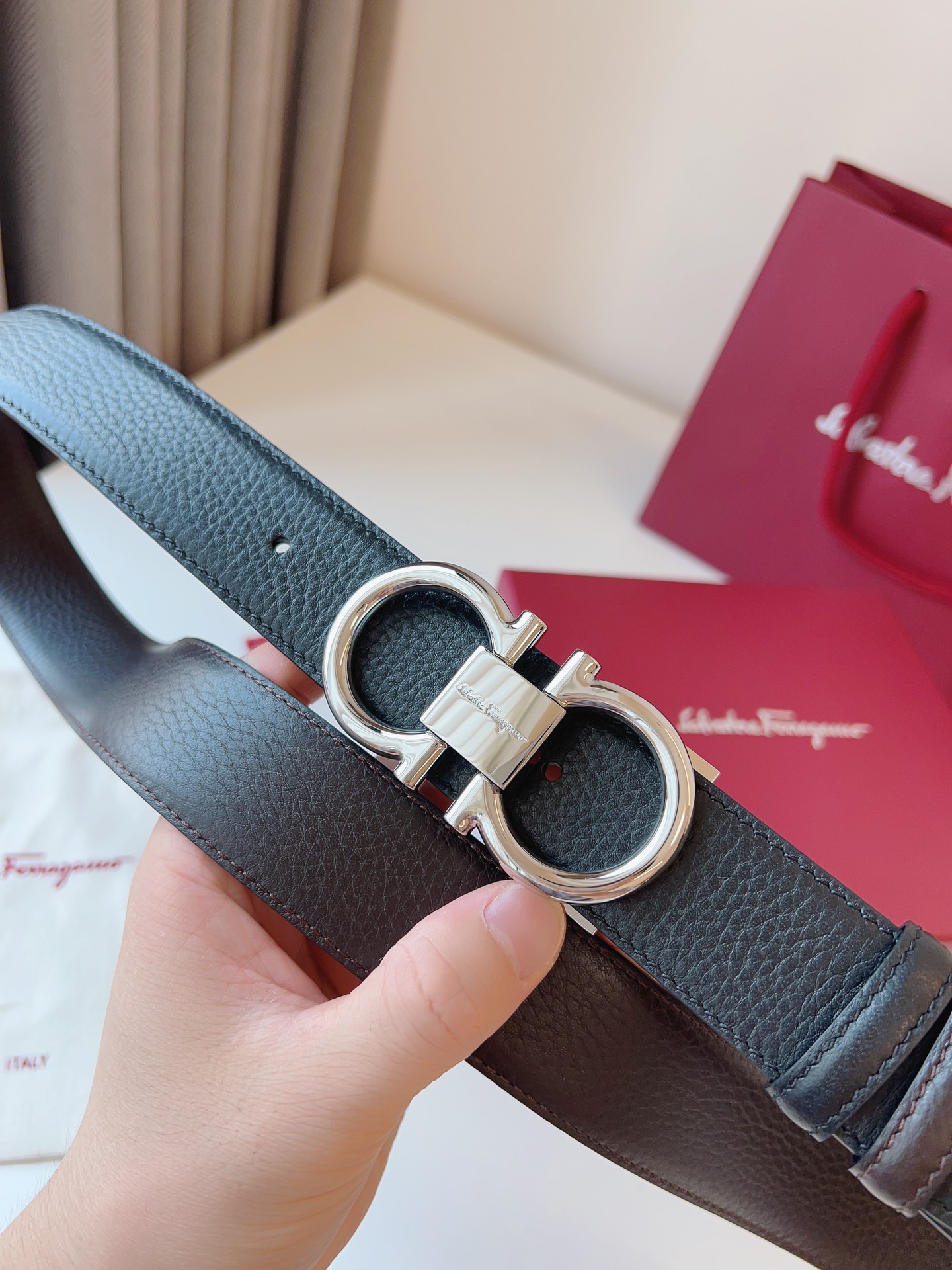 Salvatore Ferragamo Male Basic Belt Cow Leather M
