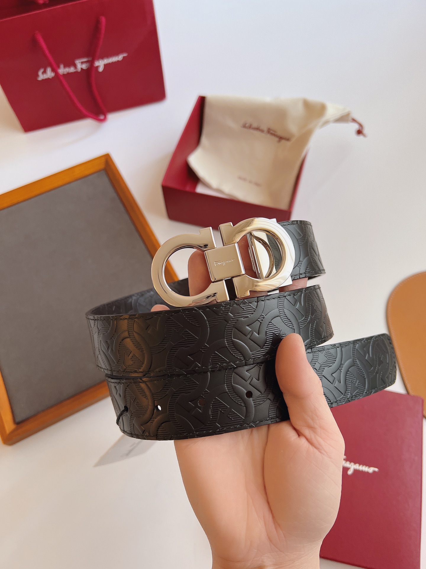 Salvatore Ferragamo Male Basic Belt Cow Leather M