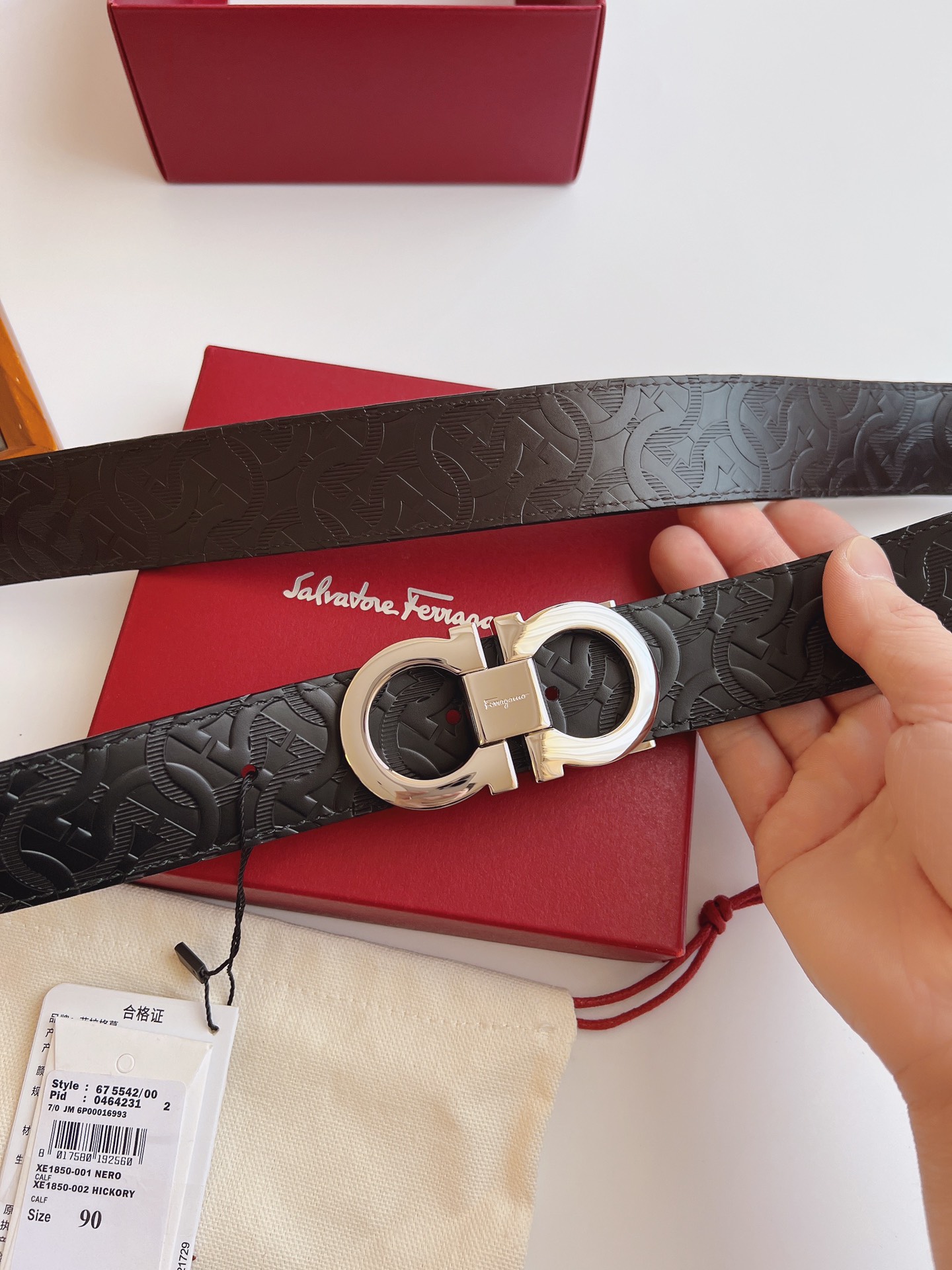 Salvatore Ferragamo Male Basic Belt Cow Leather M