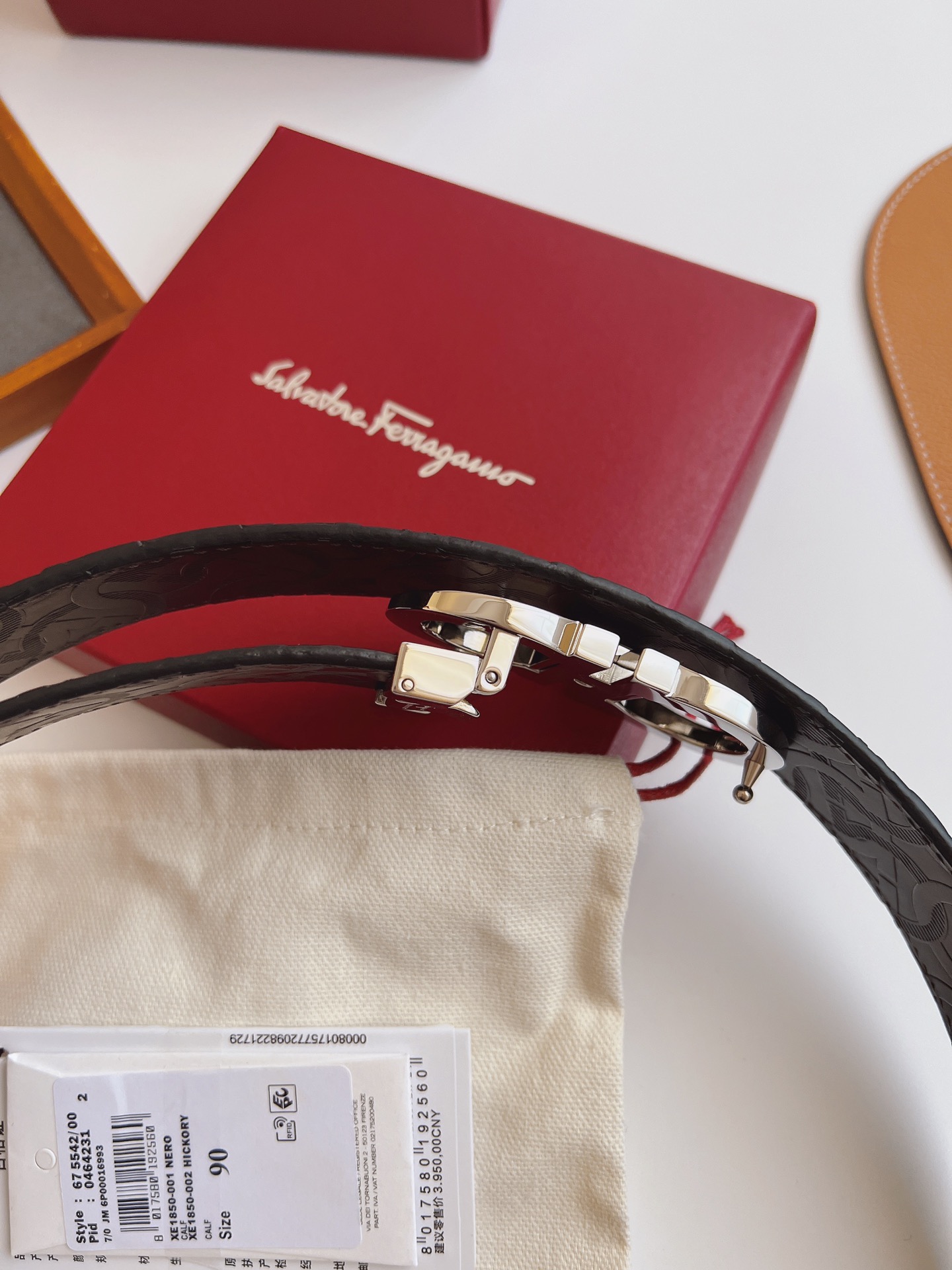 Salvatore Ferragamo Male Basic Belt Cow Leather M