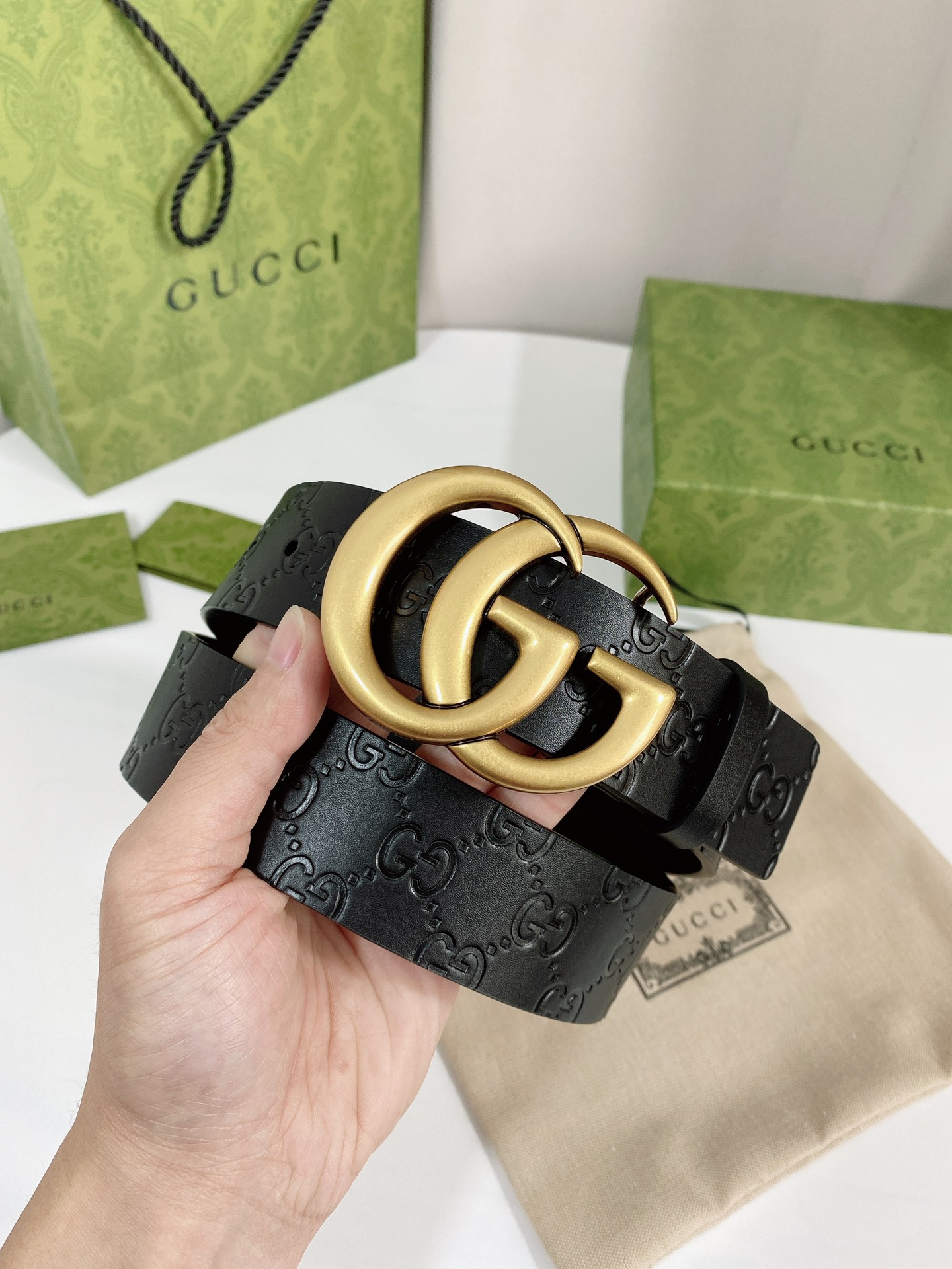 Gucci Male Basic Belt Cow Leather M