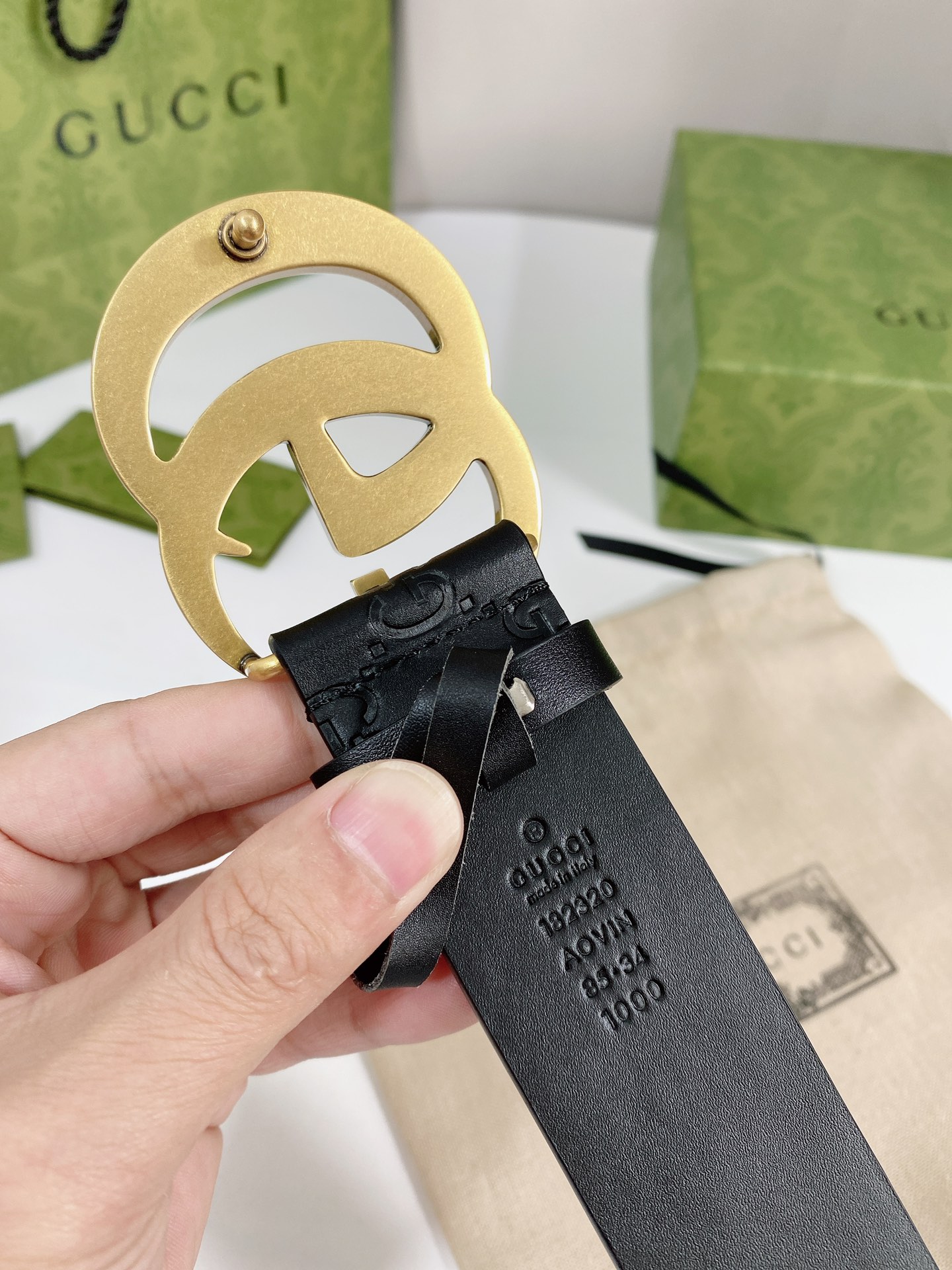 Gucci Male Basic Belt Cow Leather M