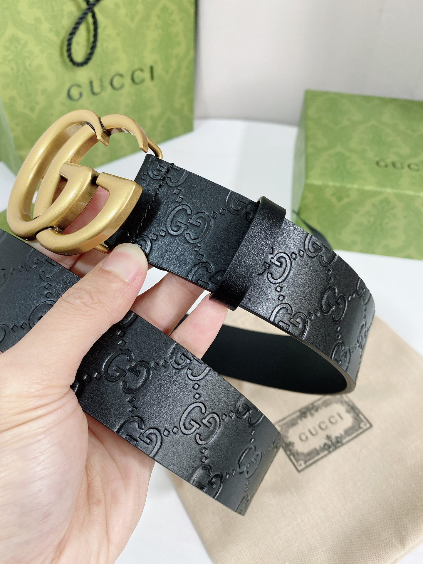 Gucci Male Basic Belt Cow Leather M