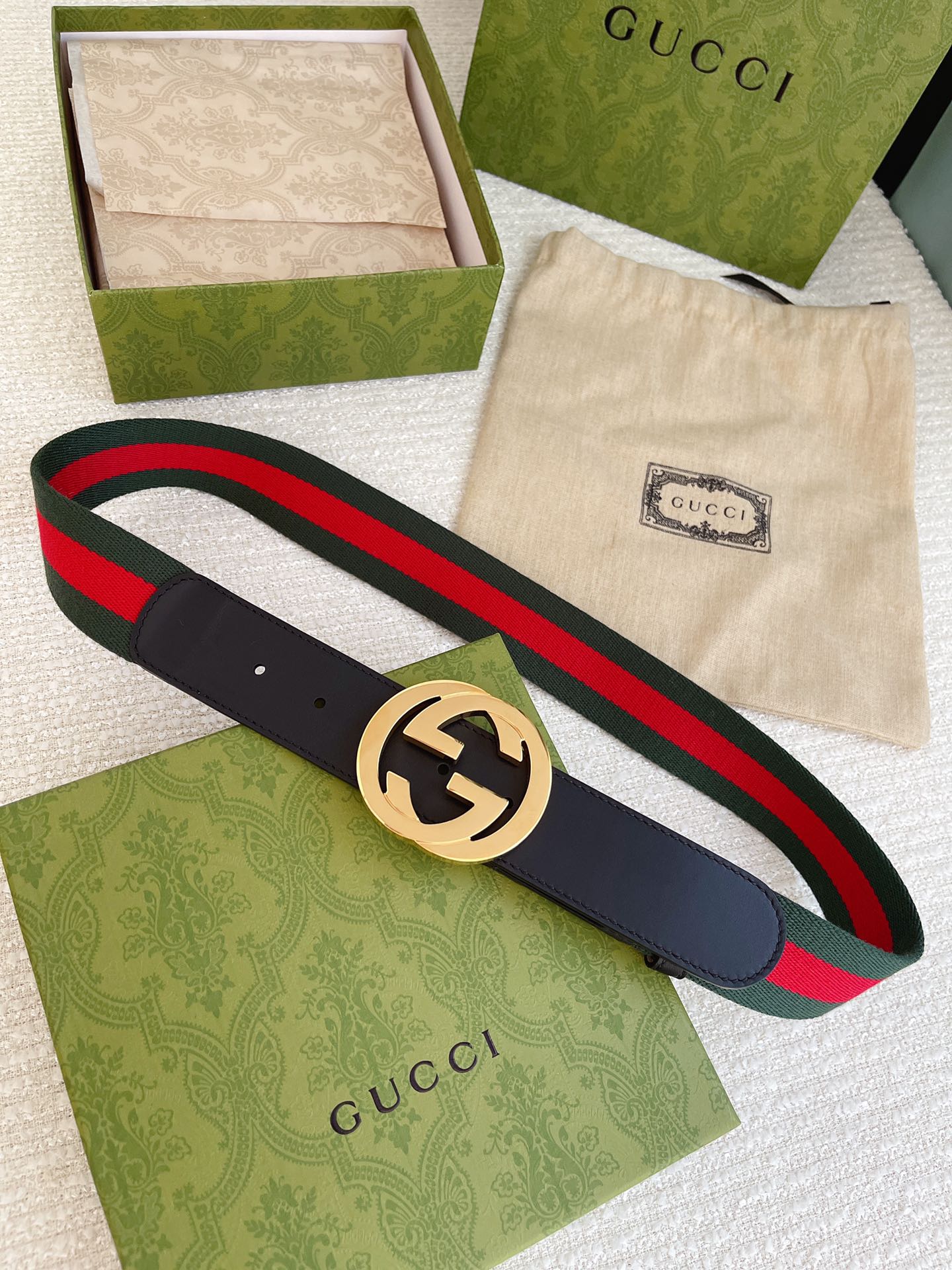 Gucci Male Leather Belt Cow Leather M