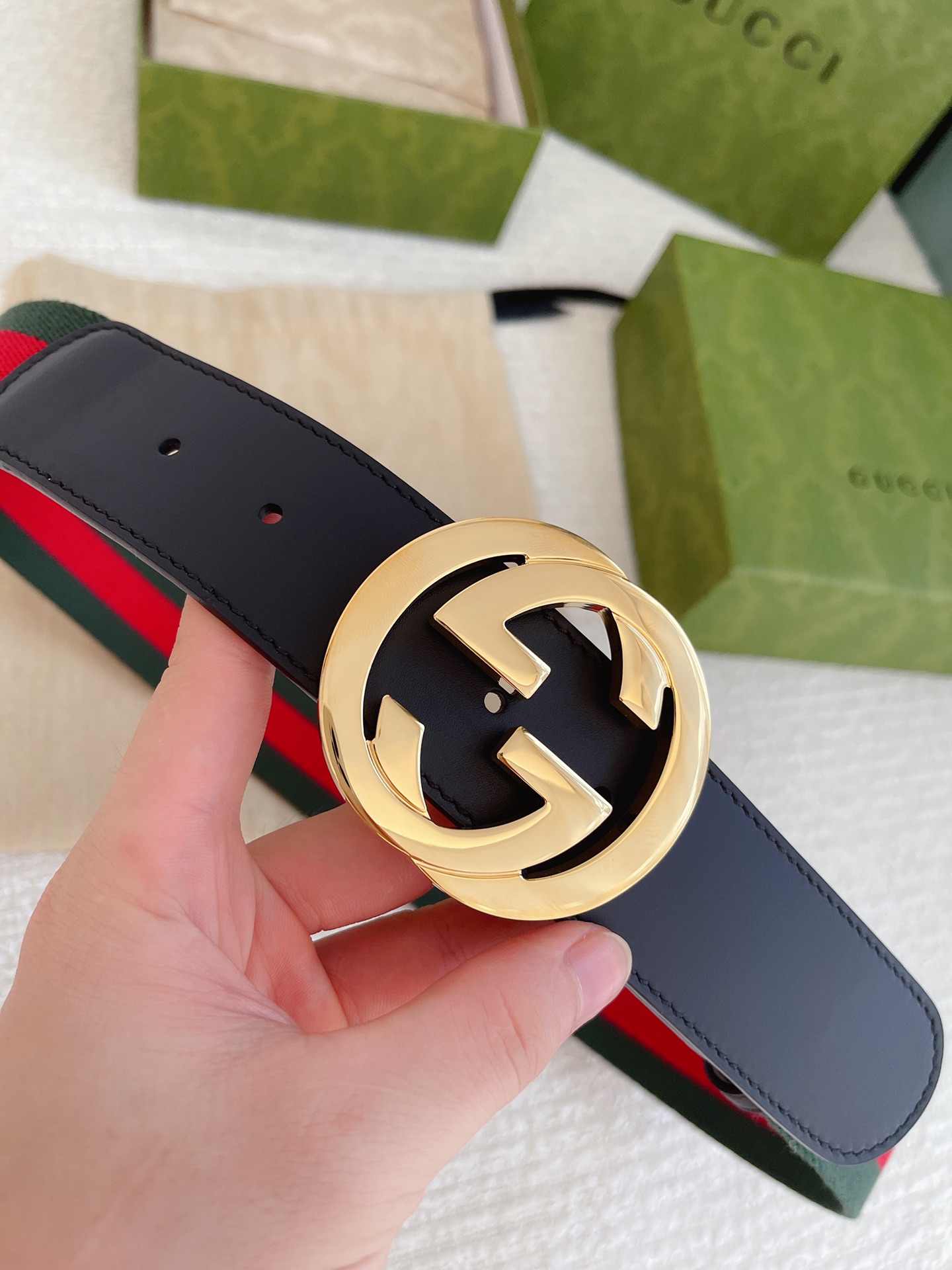 Gucci Male Leather Belt Cow Leather M