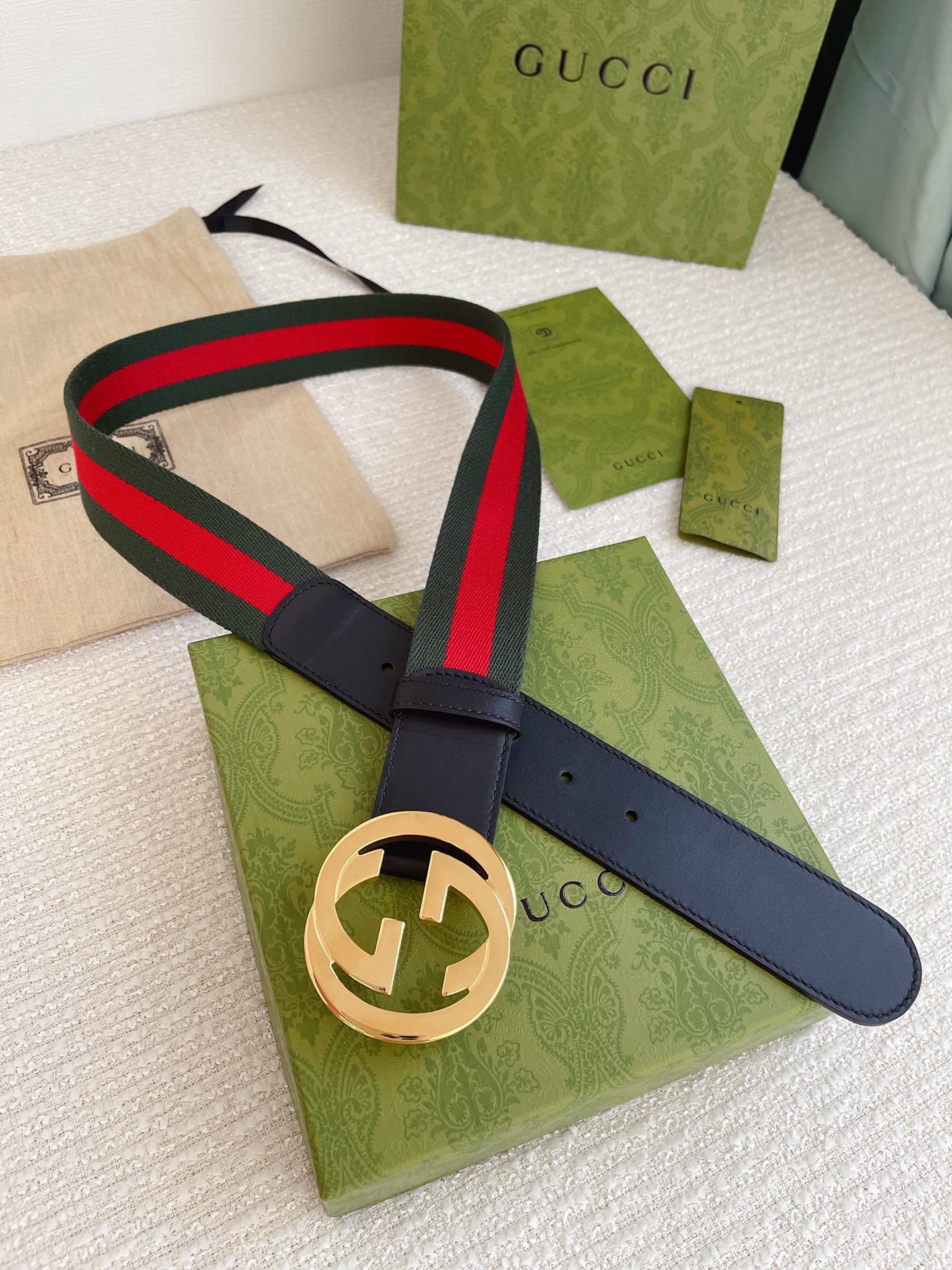 Gucci Male Leather Belt Cow Leather M