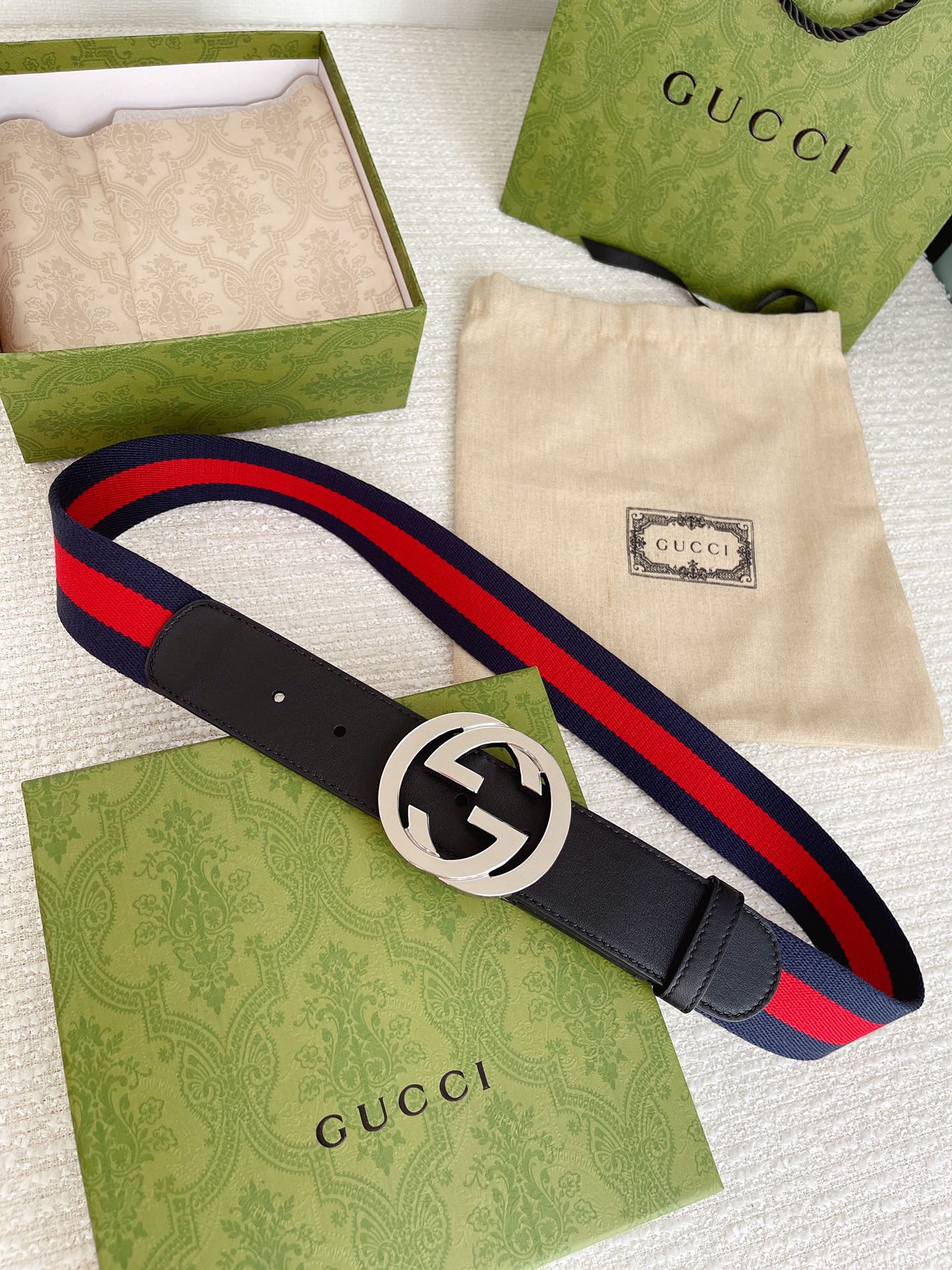 Gucci Male Leather Belt Cow Leather M