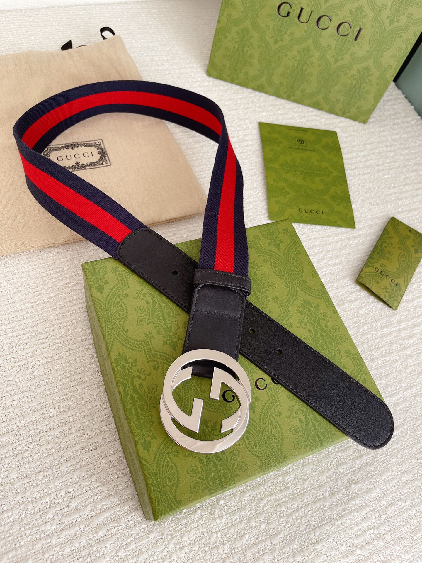 Gucci Male Leather Belt Cow Leather M