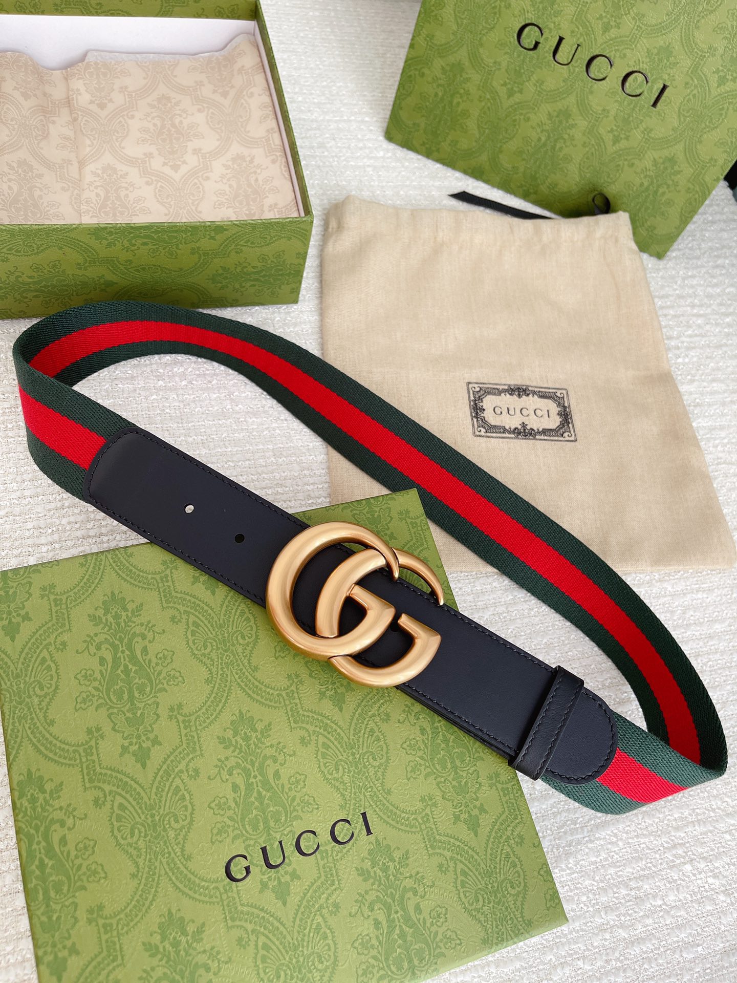 Gucci Male Leather Belt Cow Leather M