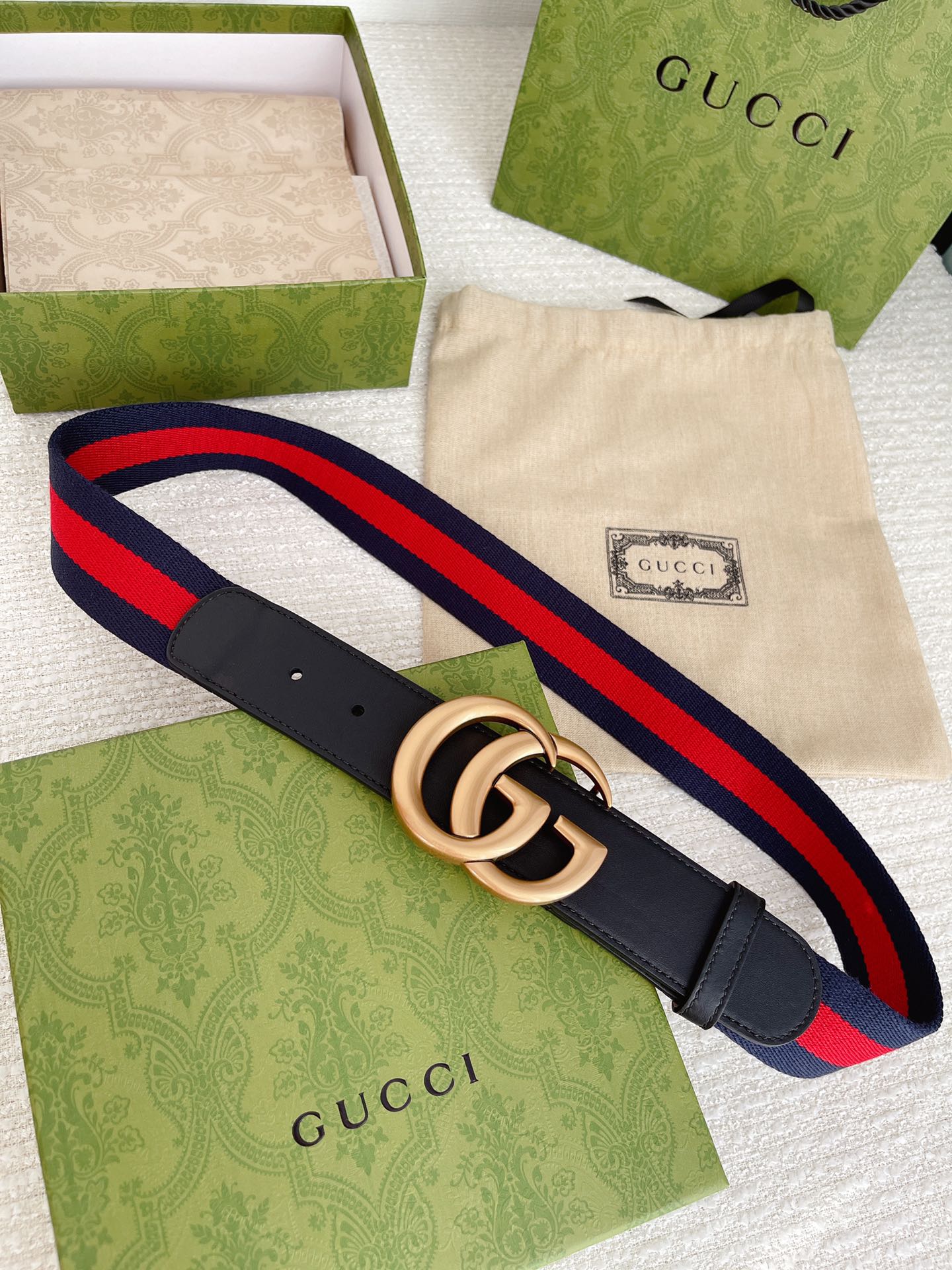 Gucci Male Leather Belt Cow Leather M