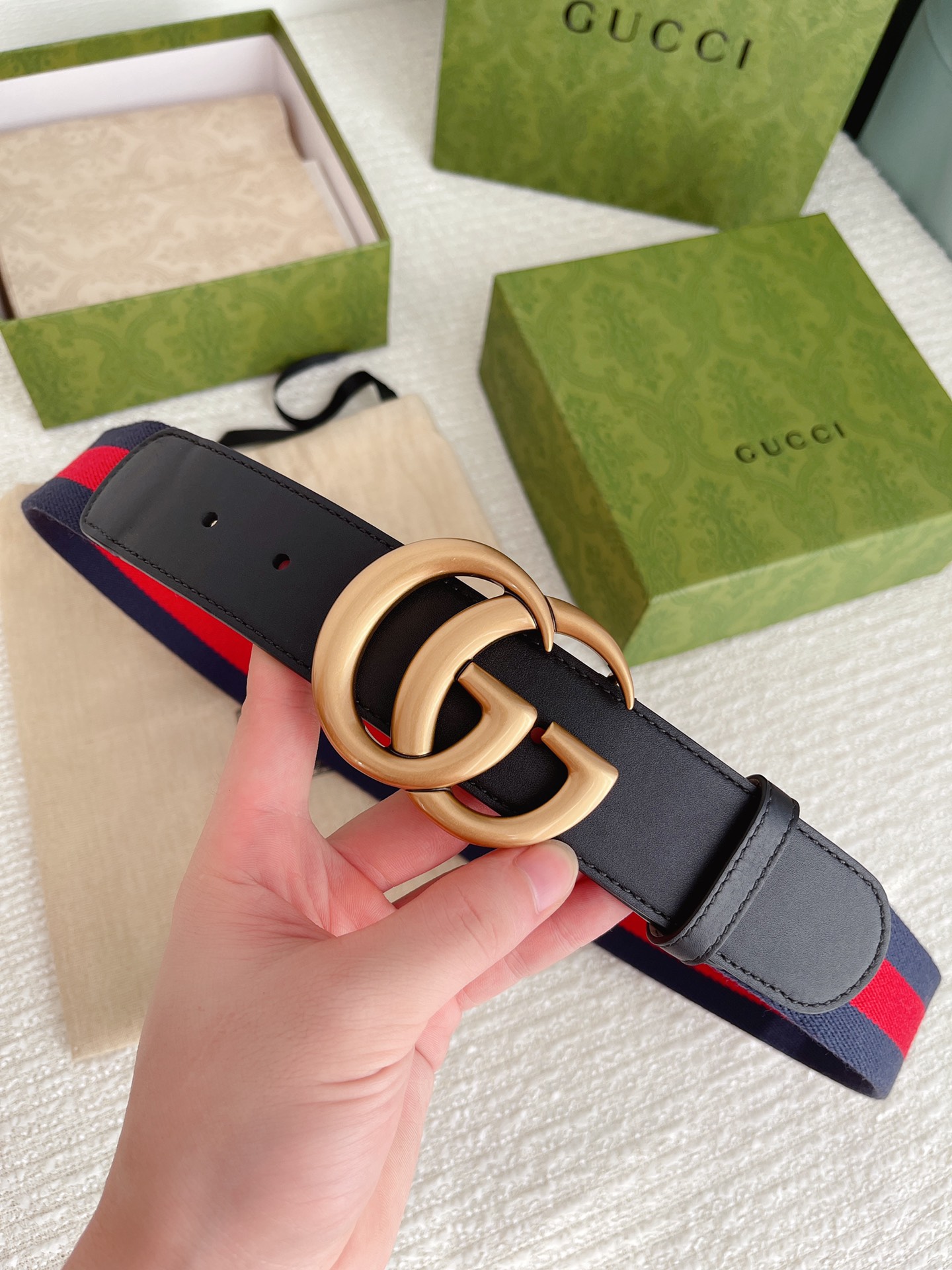 Gucci Male Leather Belt Cow Leather M