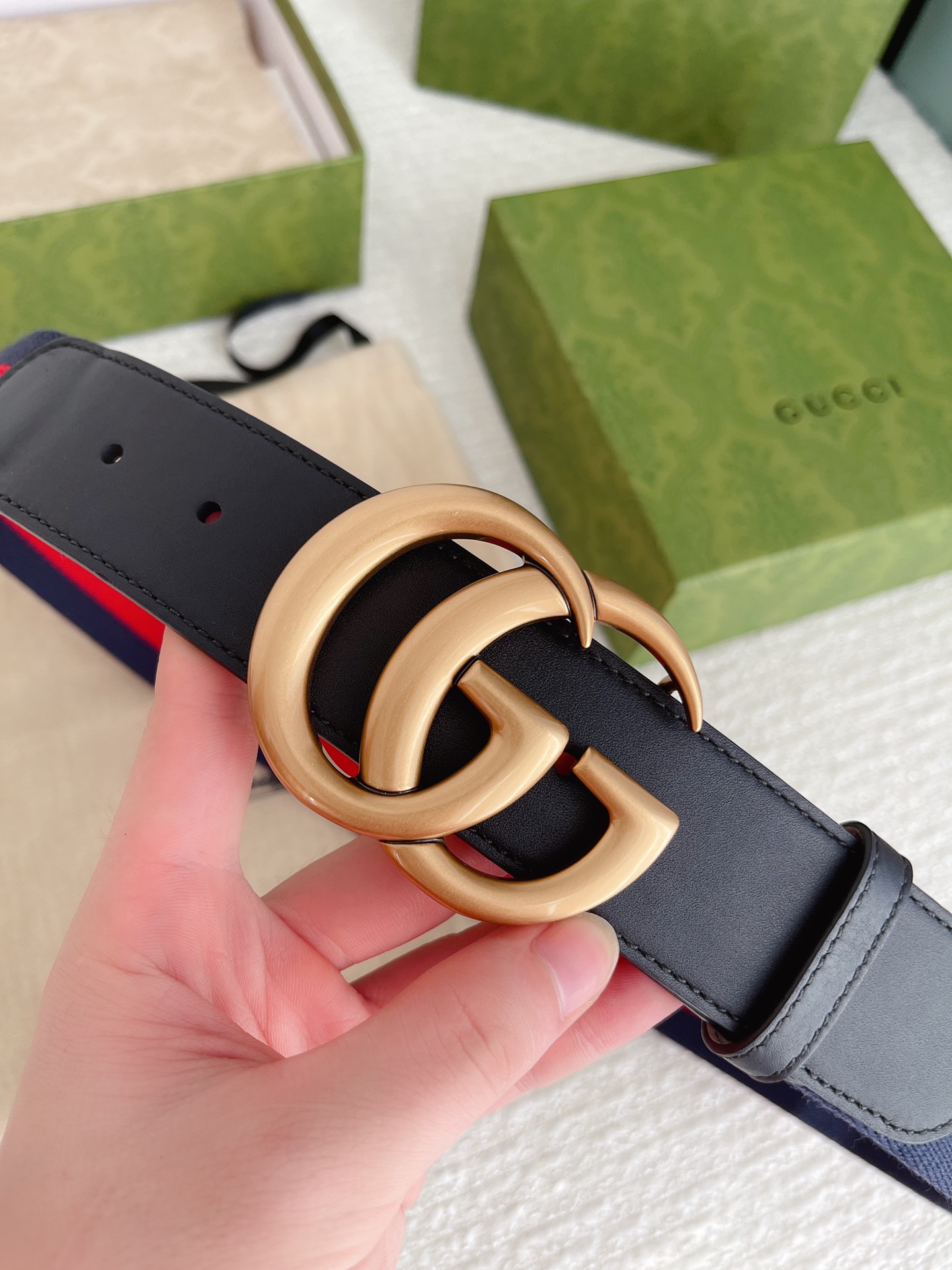 Gucci Male Leather Belt Cow Leather M