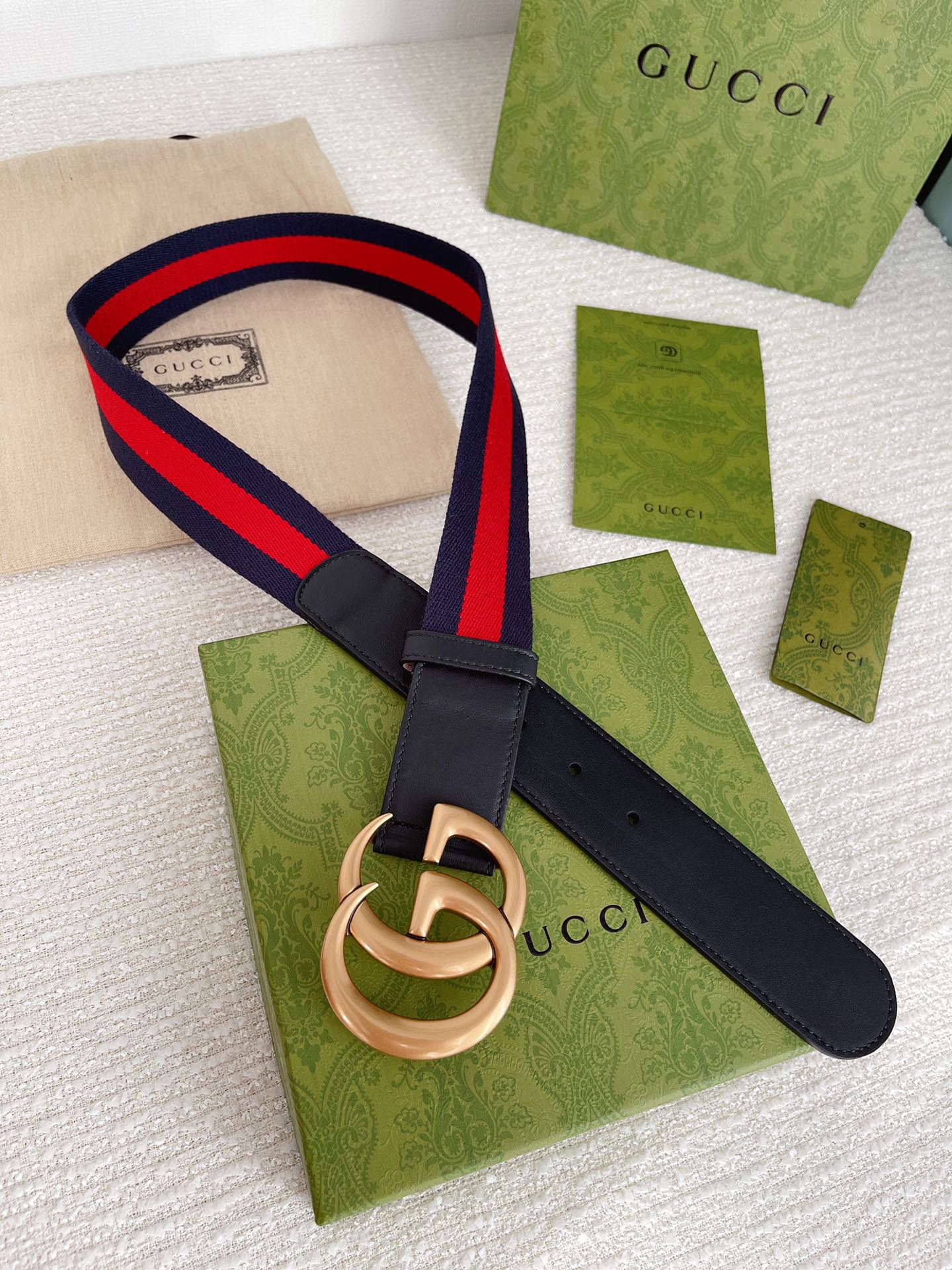 Gucci Male Leather Belt Cow Leather M