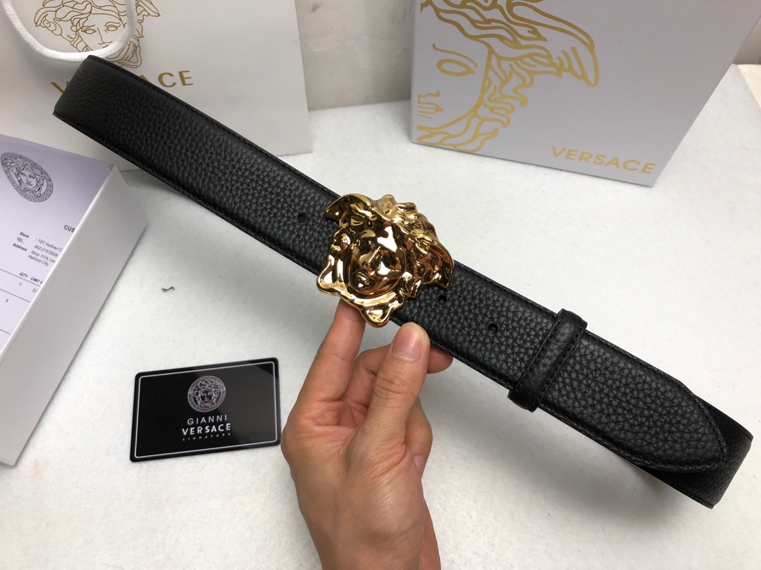Versace Basic Belt Cow Leather S-m
