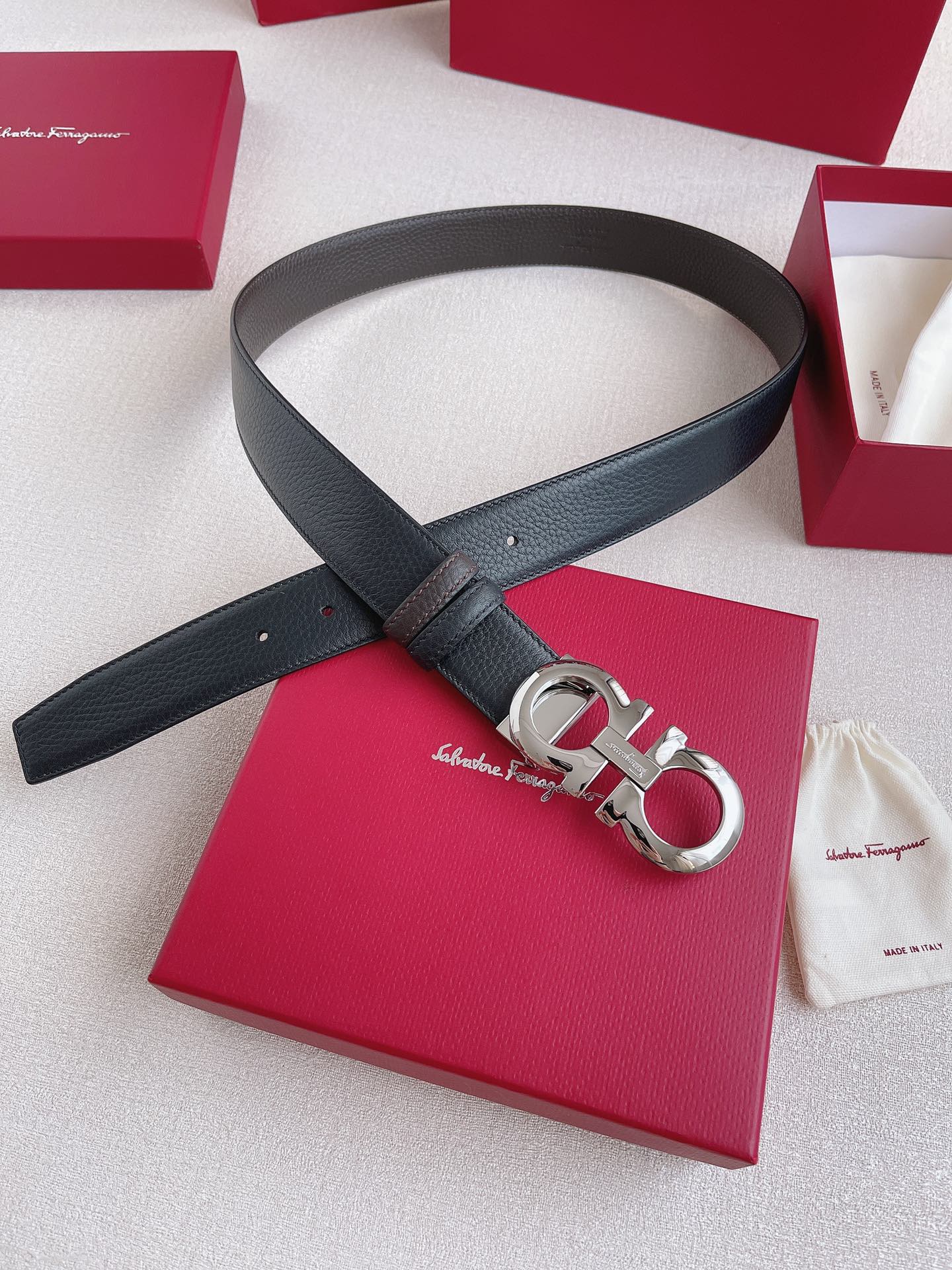 Salvatore Ferragamo Basic Belt Cow Leather M