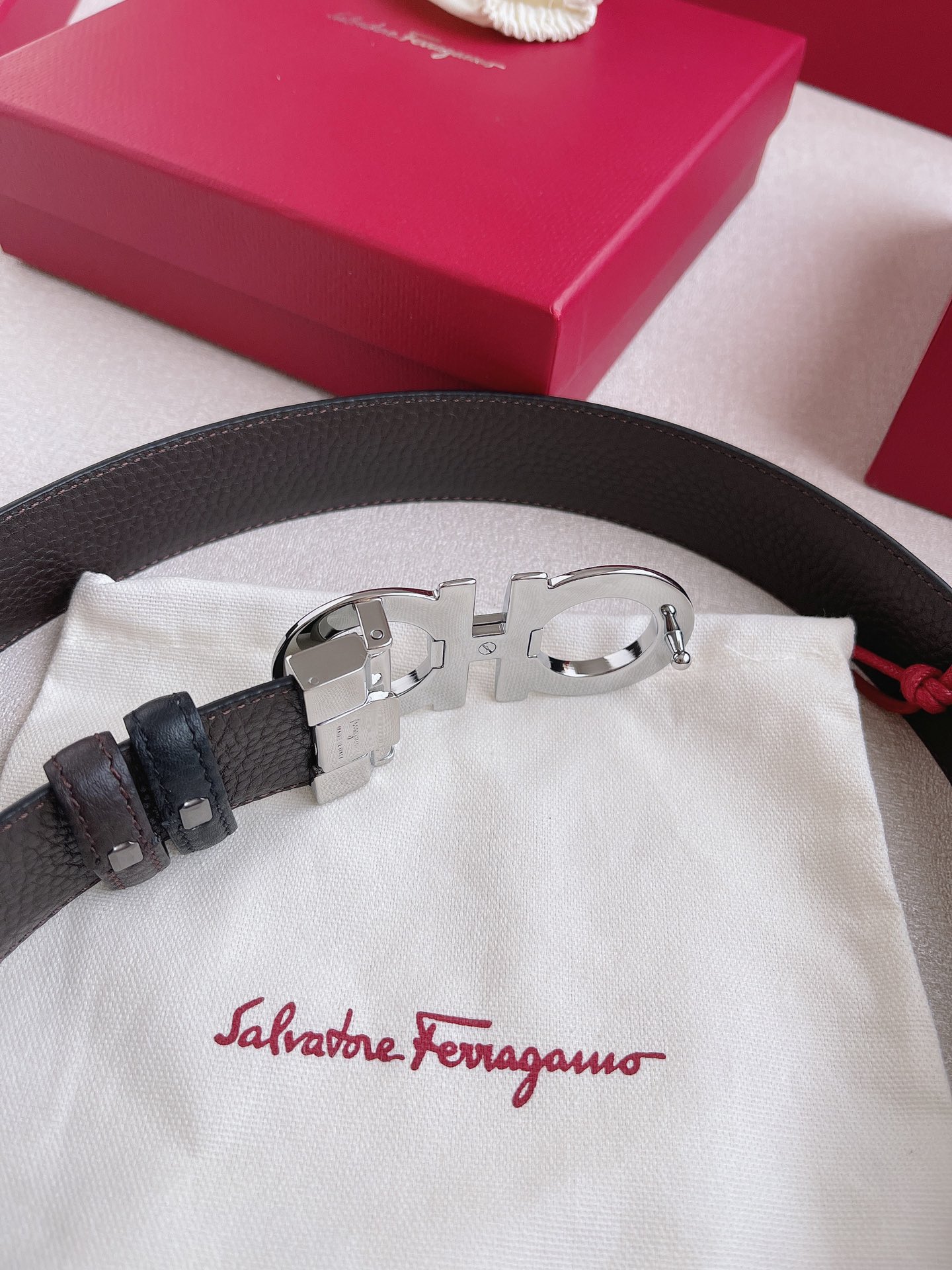 Salvatore Ferragamo Basic Belt Cow Leather M