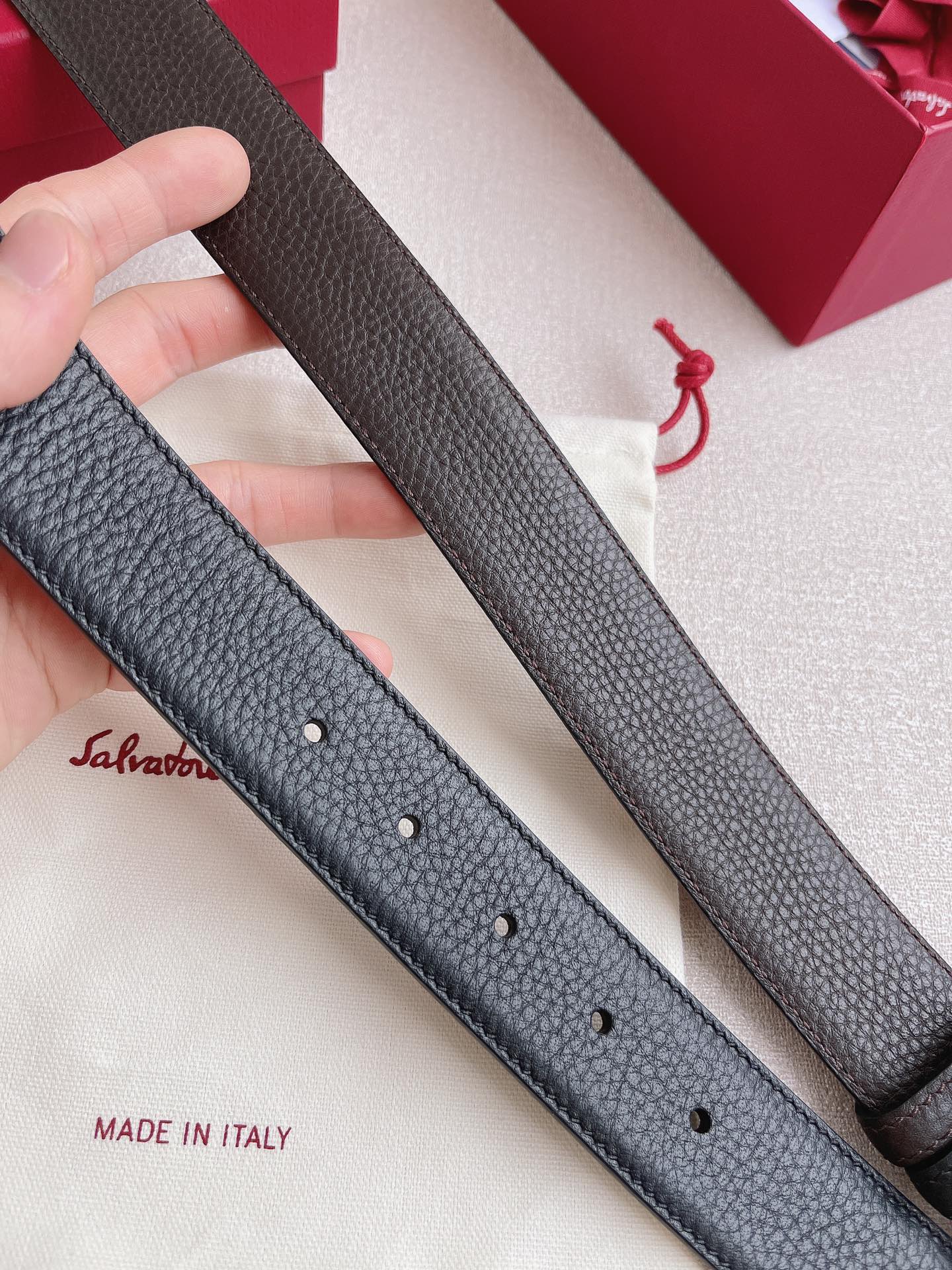 Salvatore Ferragamo Basic Belt Cow Leather M