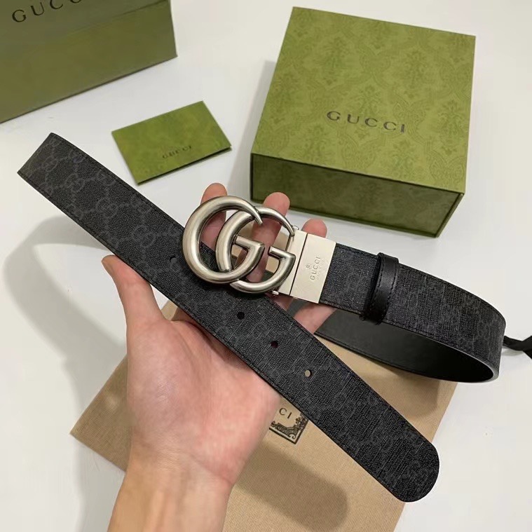 Gucci Male Basic Belt Cow Leather Black S-m