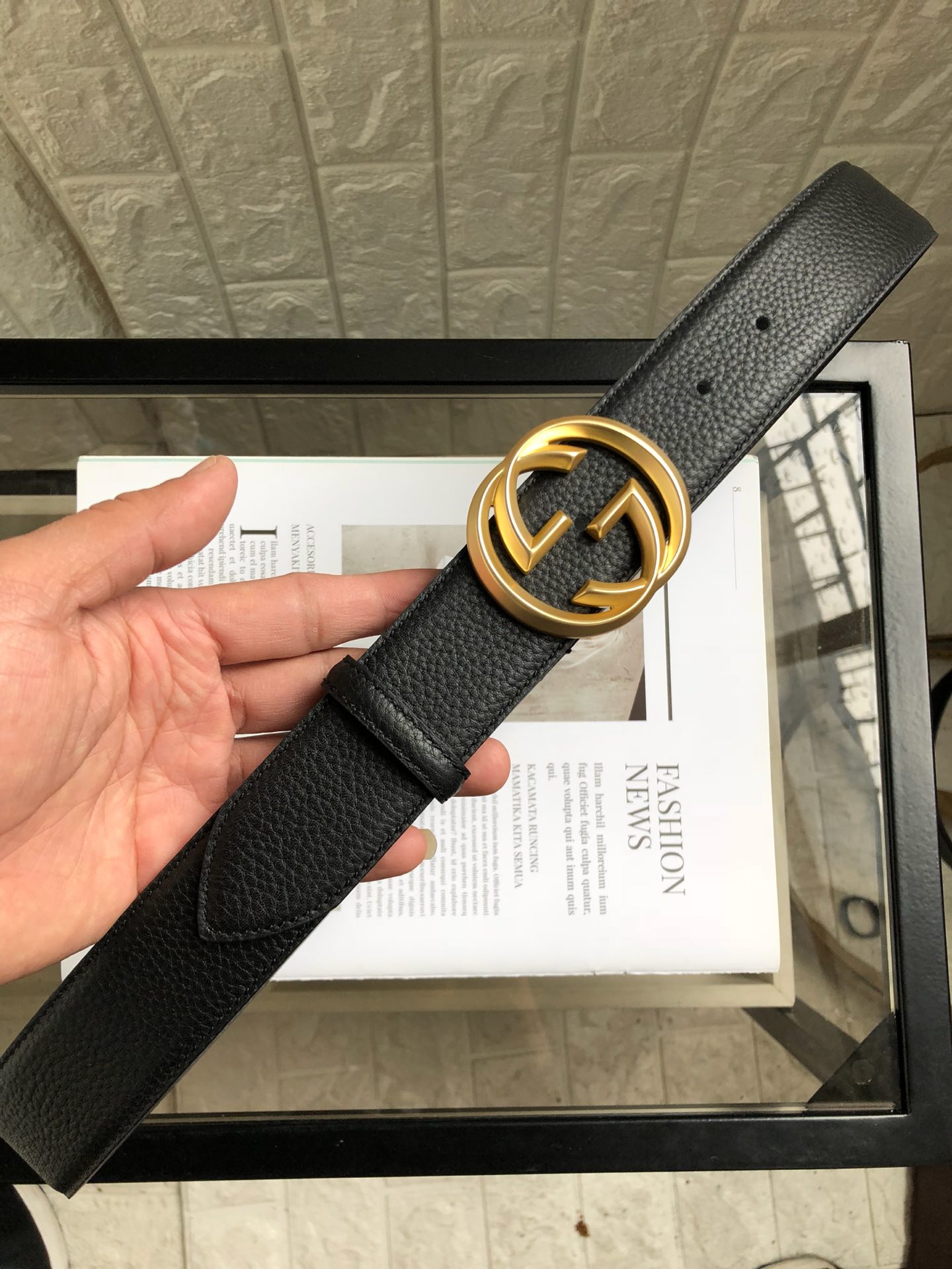 Gucci Basic Belt Top Grain Leather