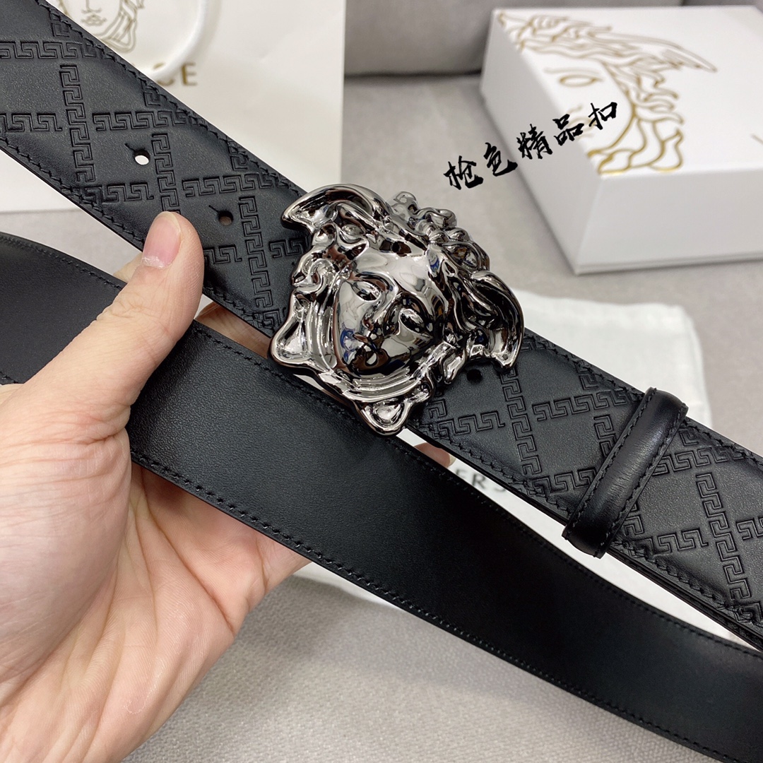Versace Leather Belt Top Grain Leather S-m
