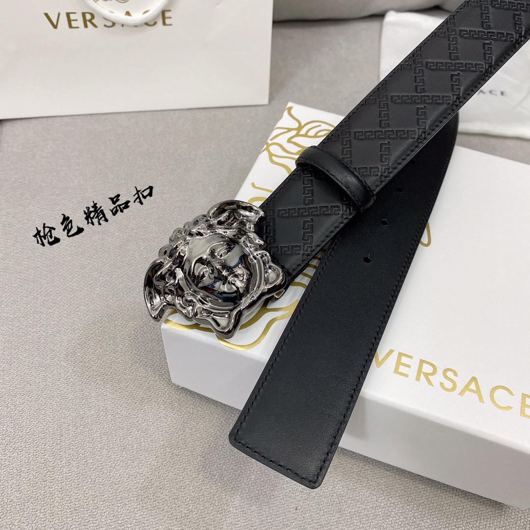 Versace Leather Belt Top Grain Leather S-m