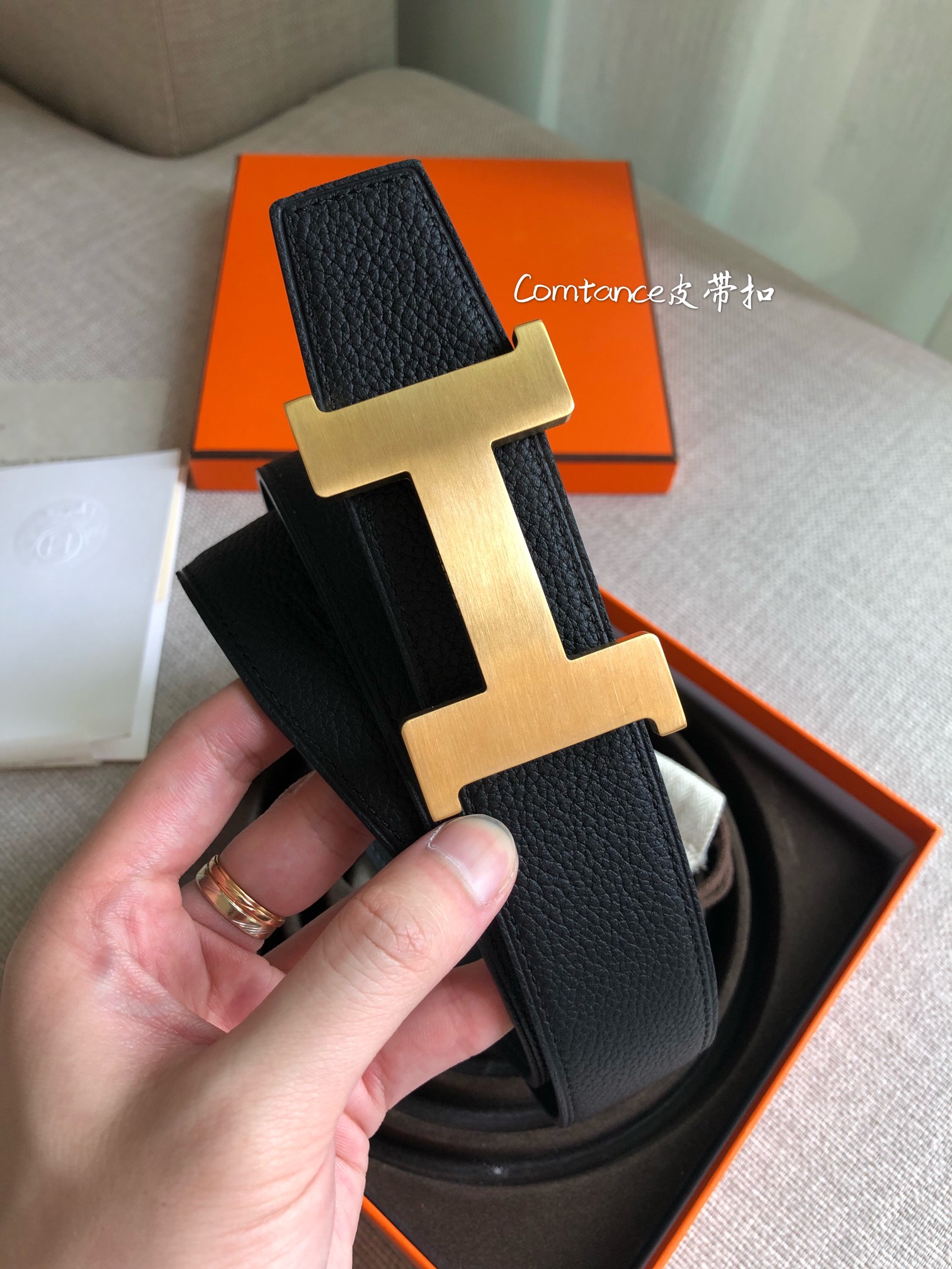 Hermès Male Basic Belt 38mm-s-m