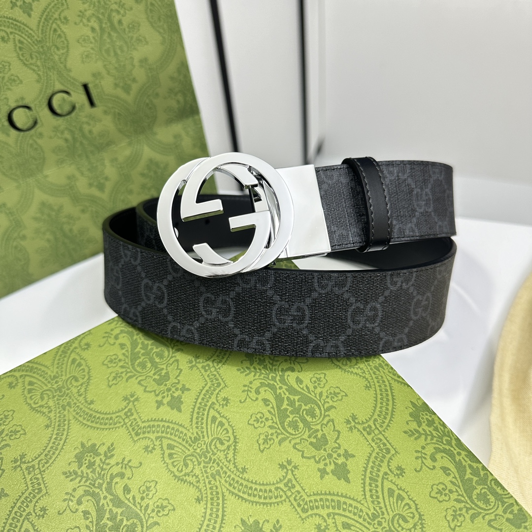 Gucci Basic Belt Cow Leather S-m