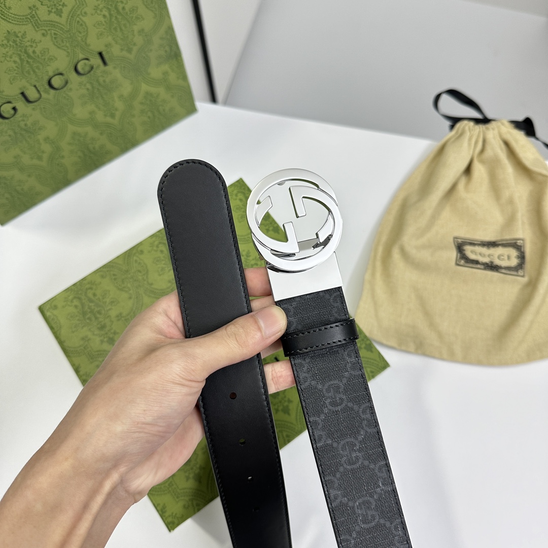 Gucci Basic Belt Cow Leather S-m