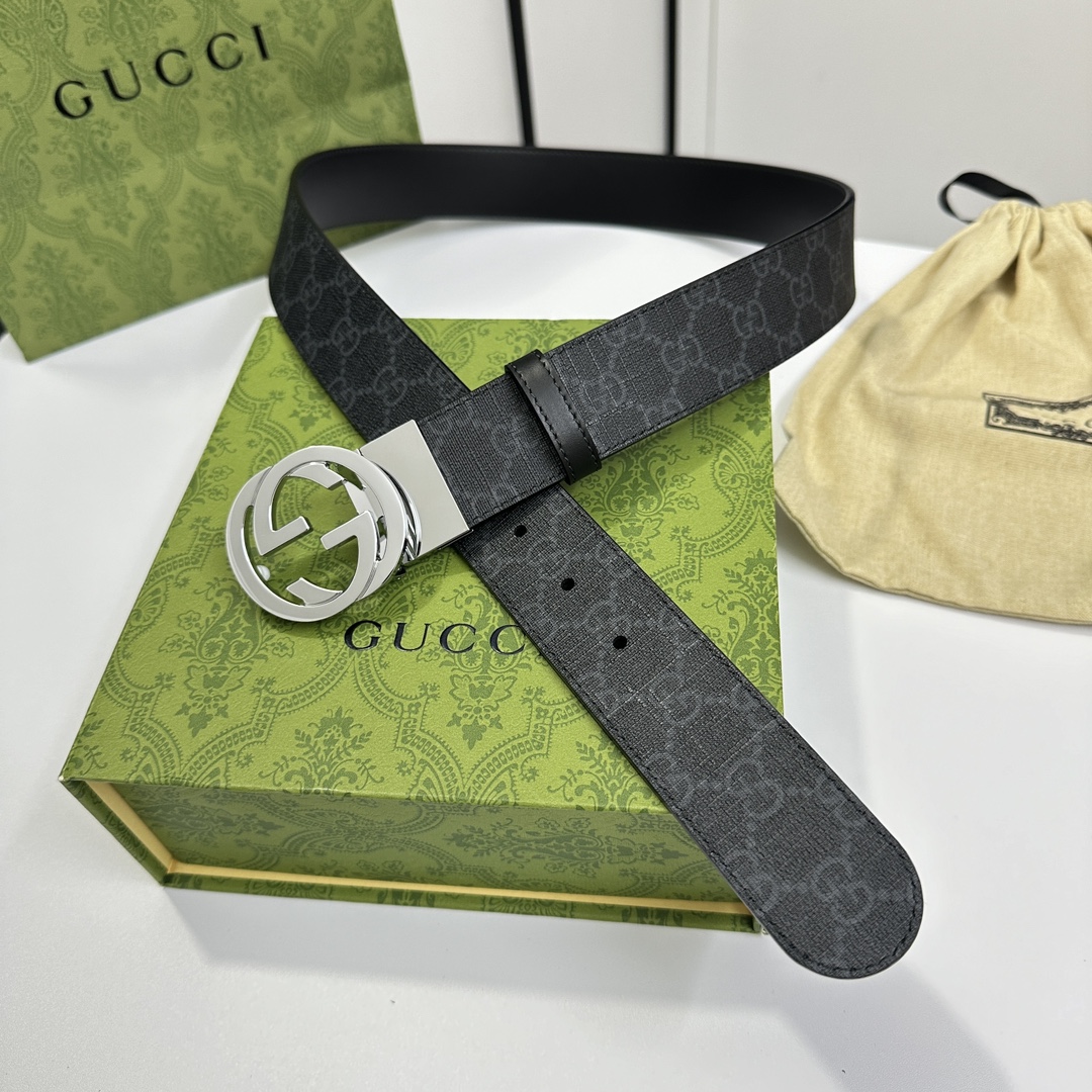 Gucci Basic Belt Cow Leather S-m