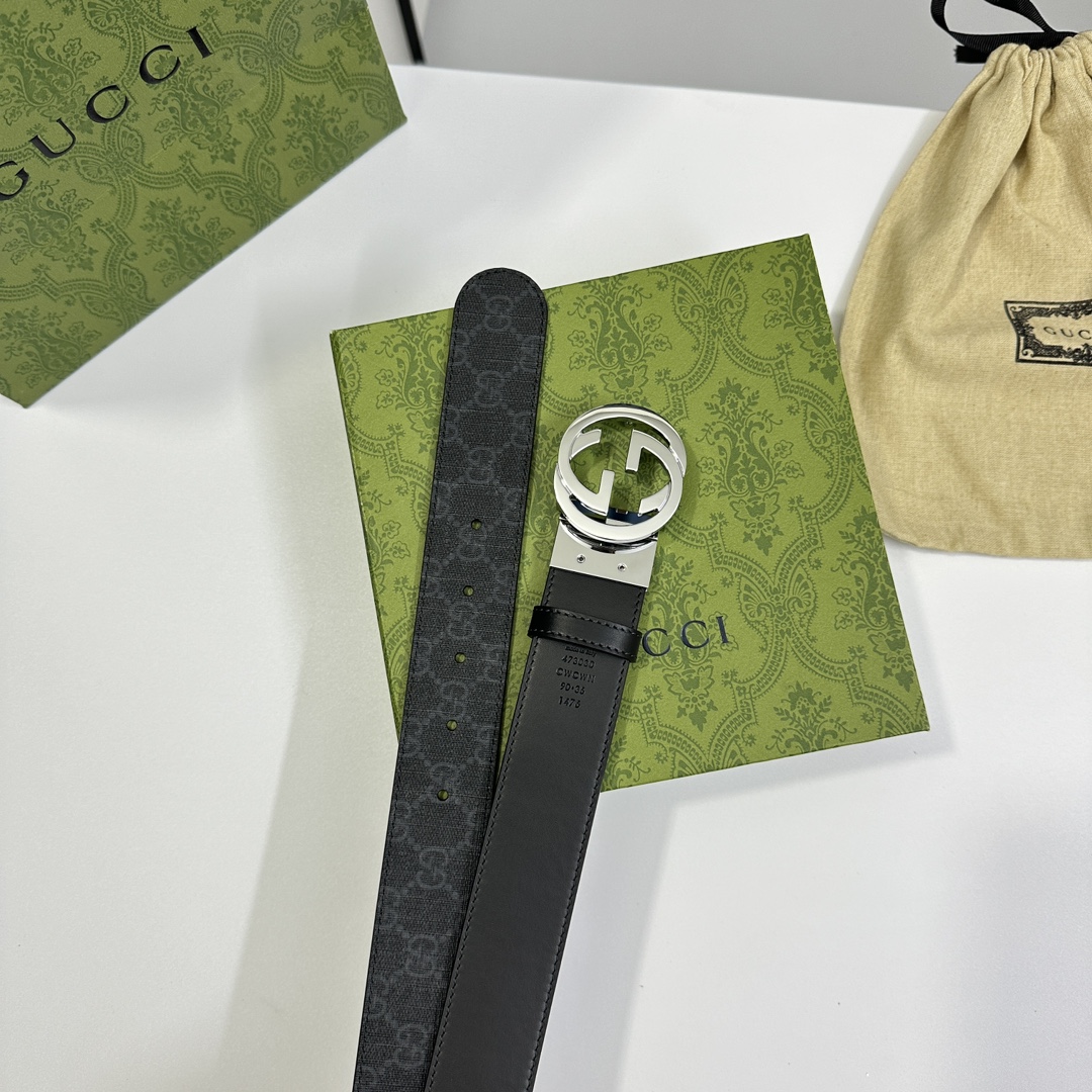 Gucci Basic Belt Cow Leather S-m