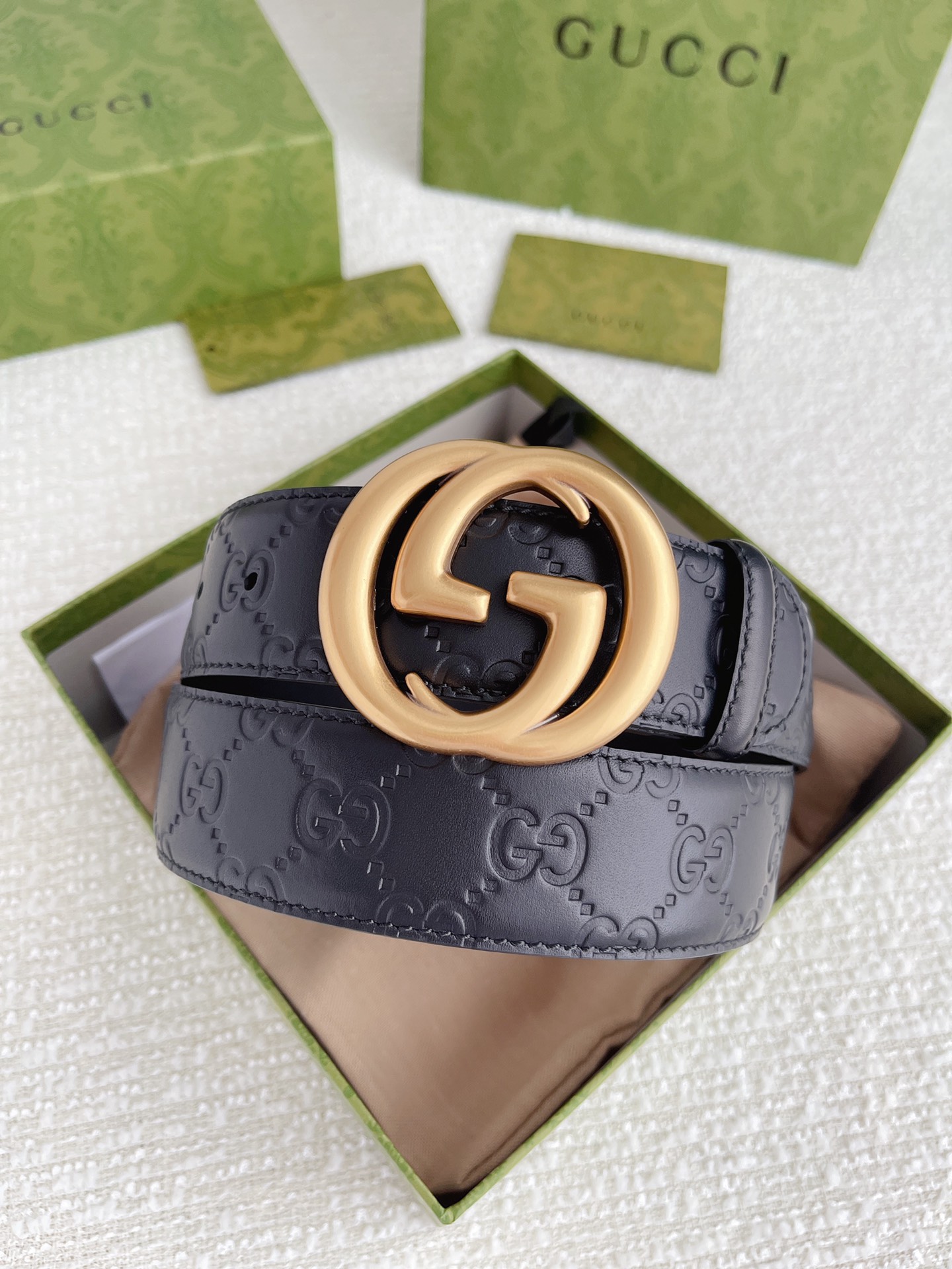 Gucci Basic Belt Cow Leather M