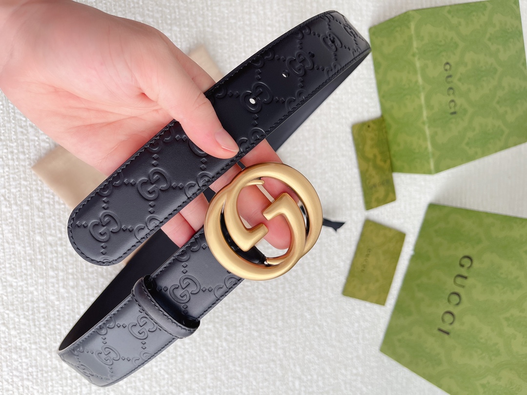 Gucci Basic Belt Cow Leather M