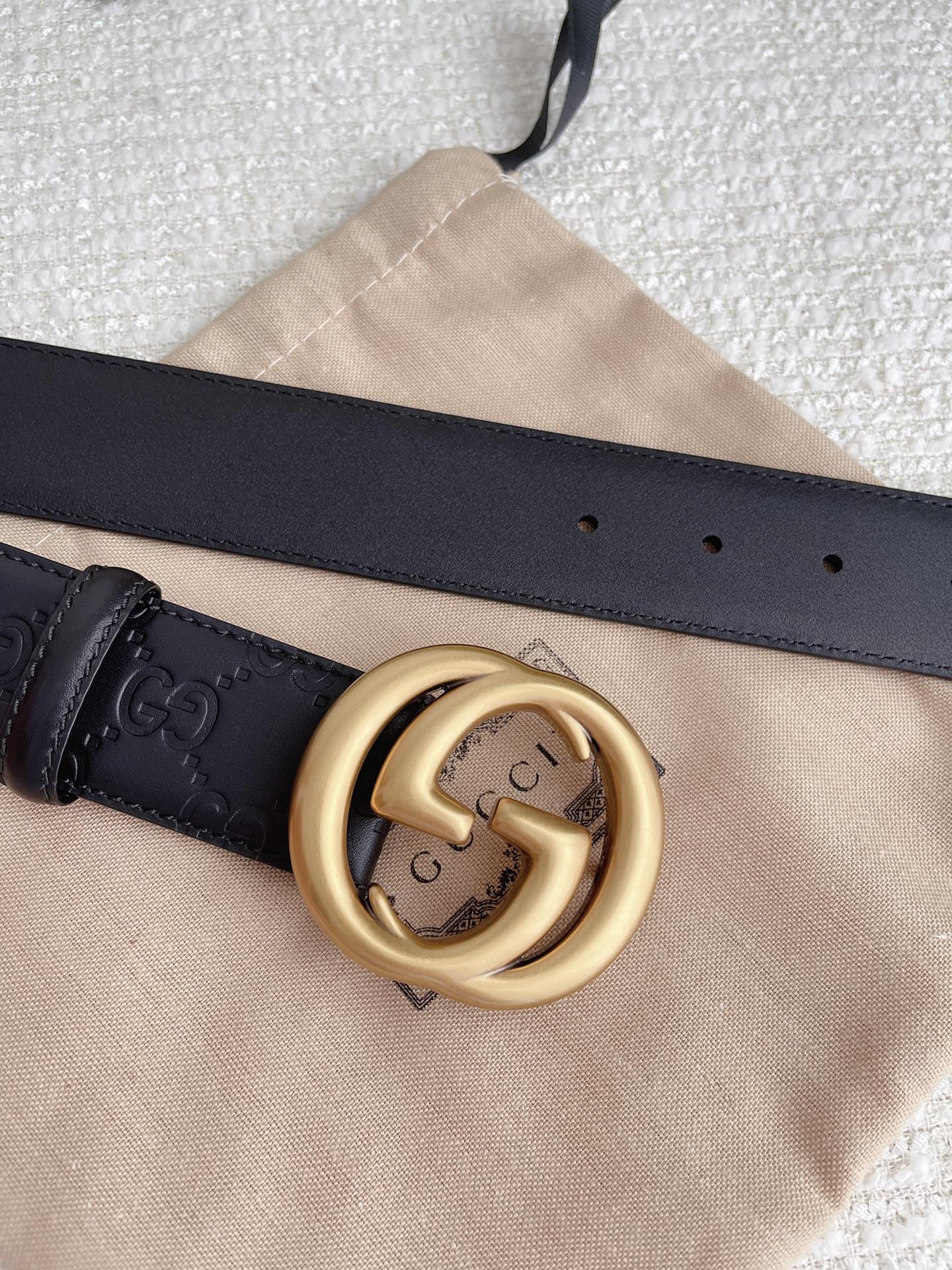 Gucci Basic Belt Cow Leather M