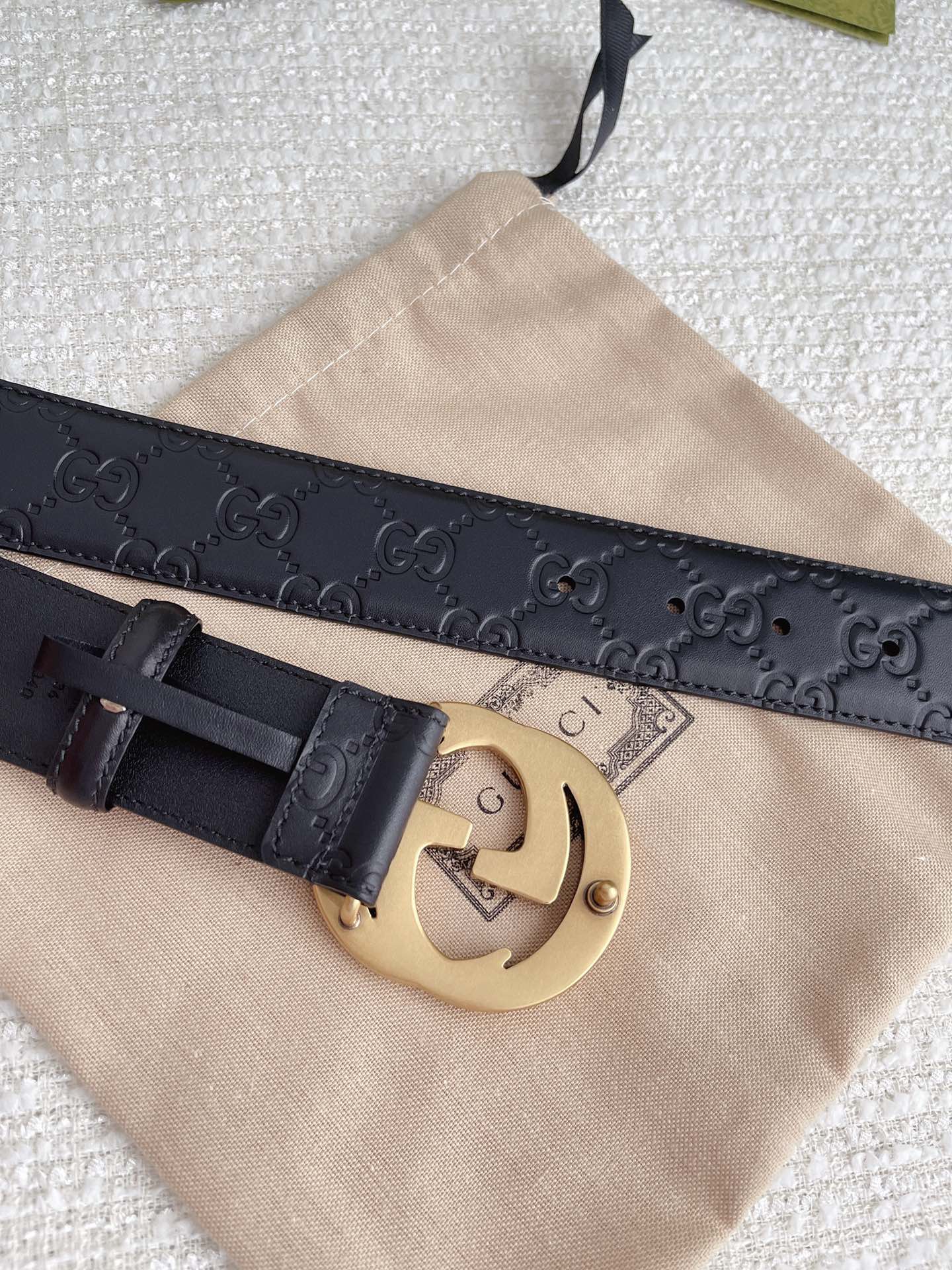 Gucci Basic Belt Cow Leather M