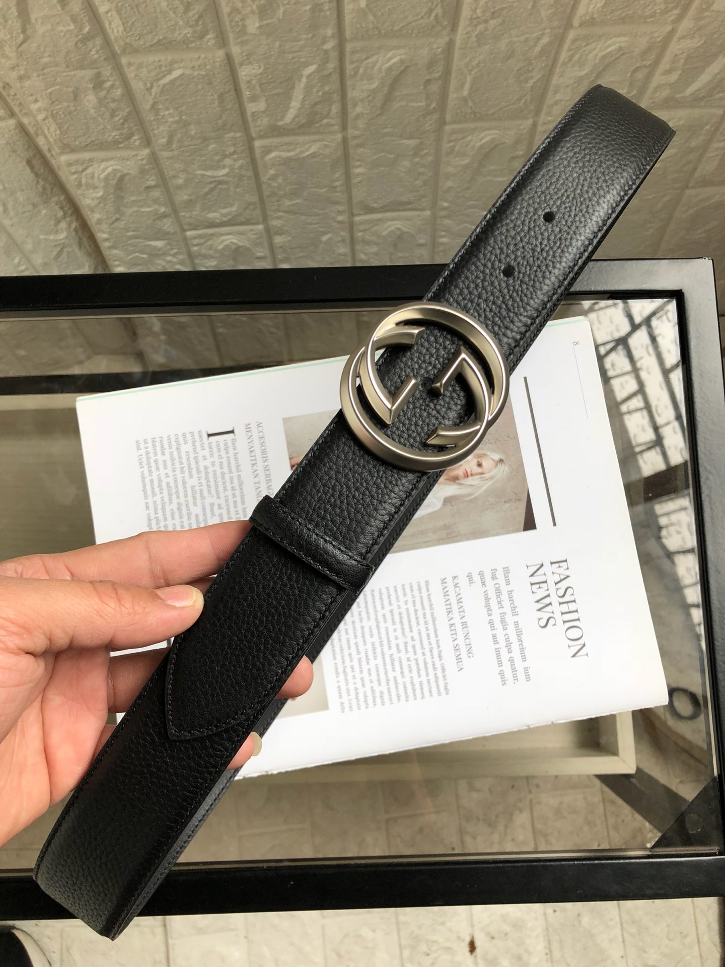 Gucci Basic Belt Top Grain Leather