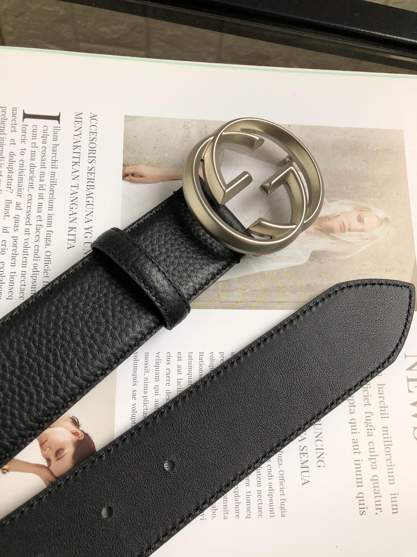 Gucci Basic Belt Top Grain Leather