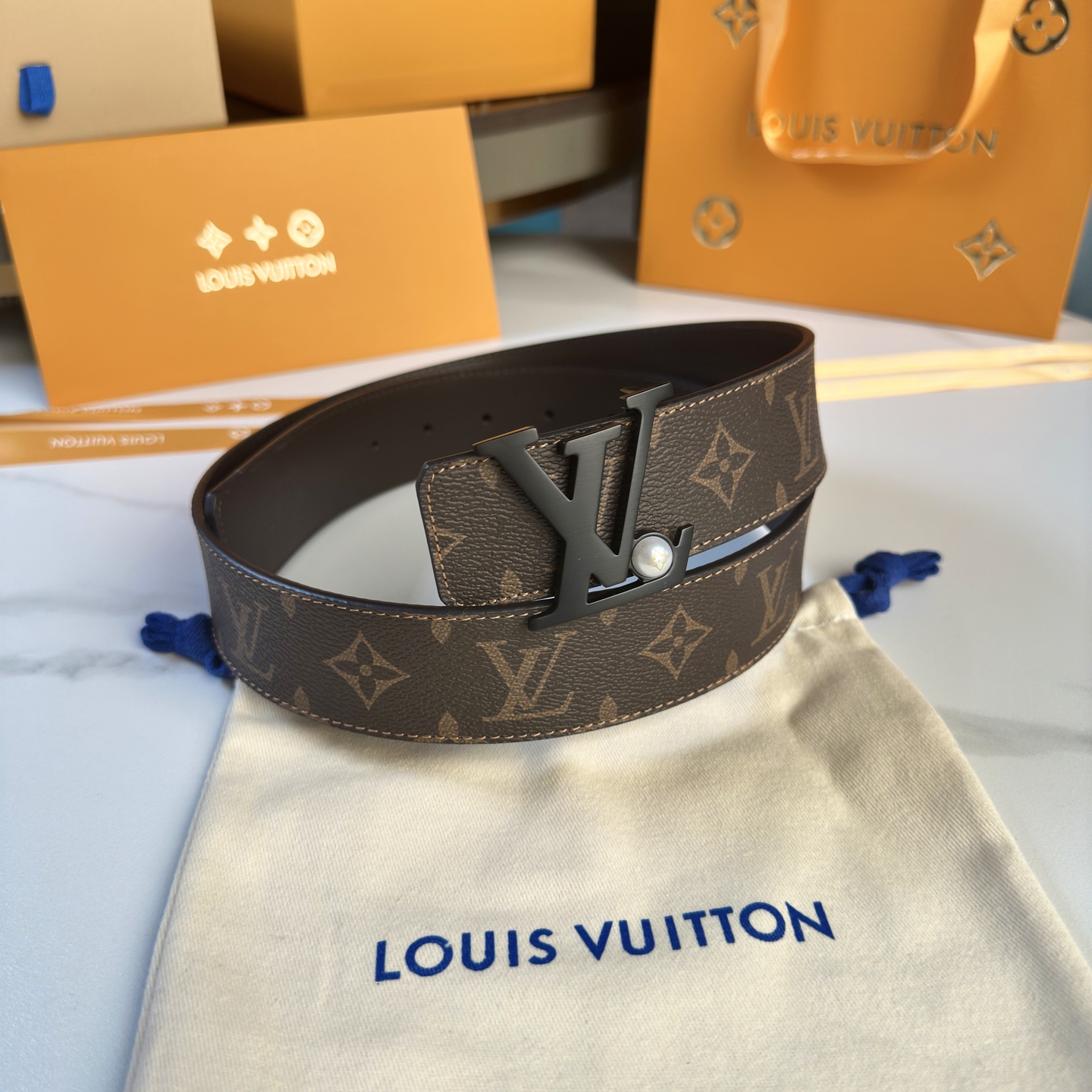 Louis Vuitton Basic Belt Cow Leather S-l