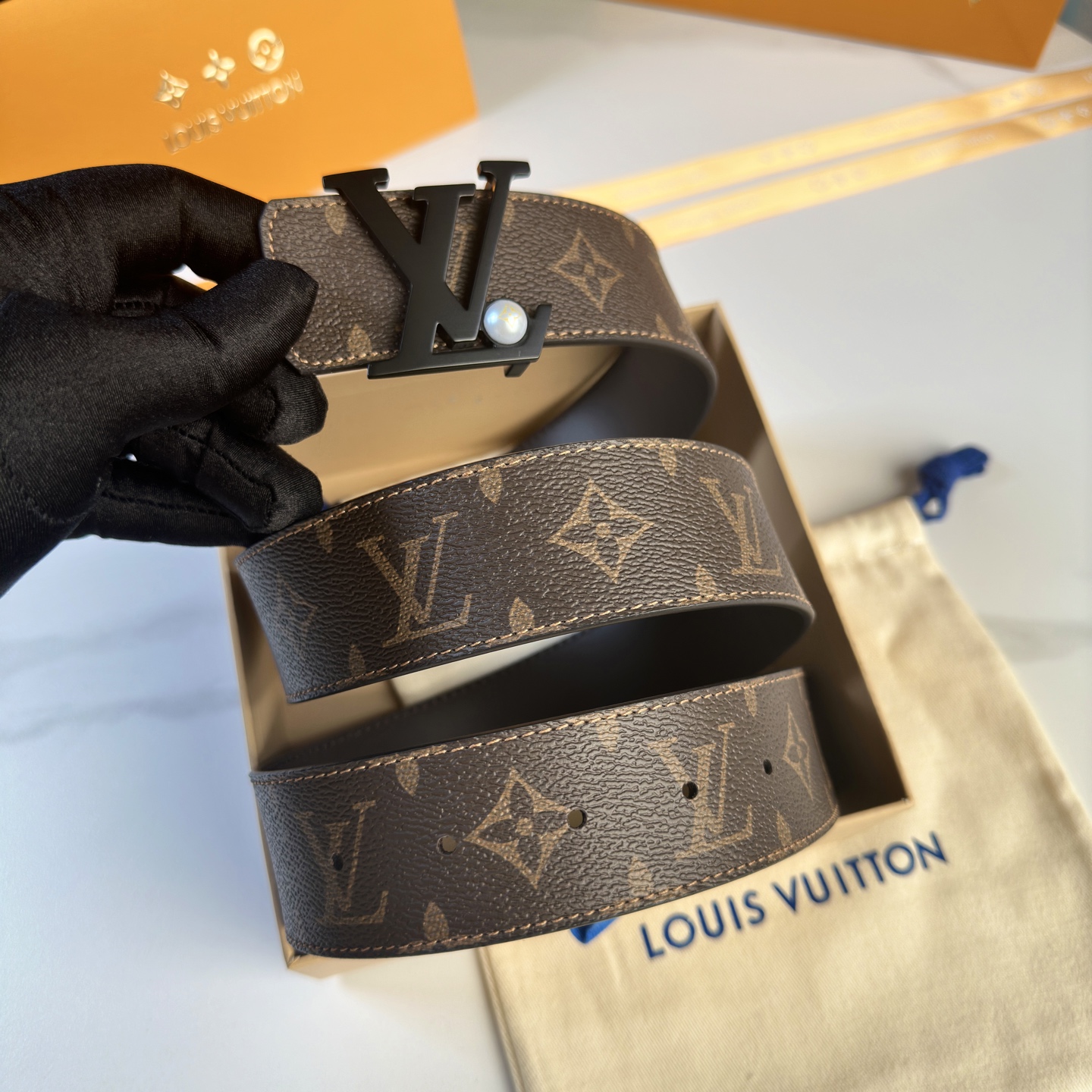Louis Vuitton Basic Belt Cow Leather S-l