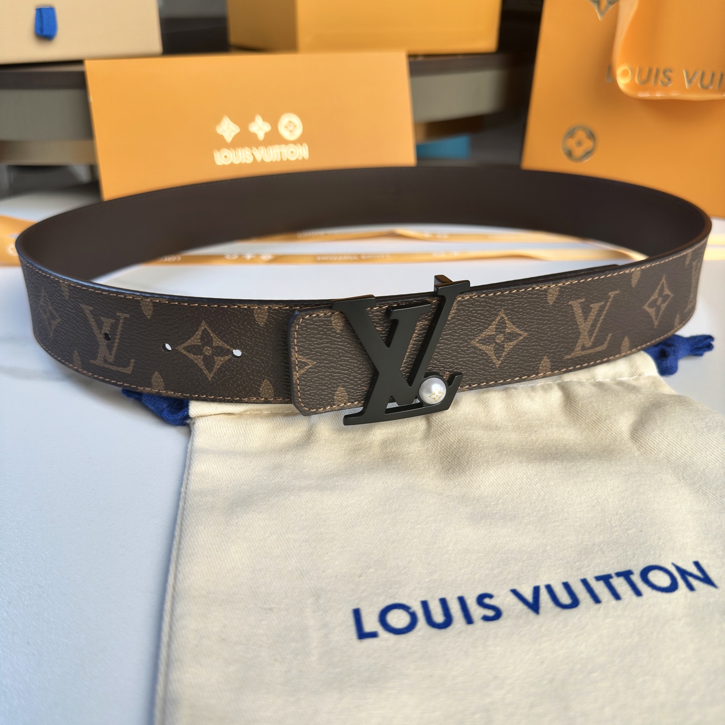 Louis Vuitton Basic Belt Cow Leather S-l