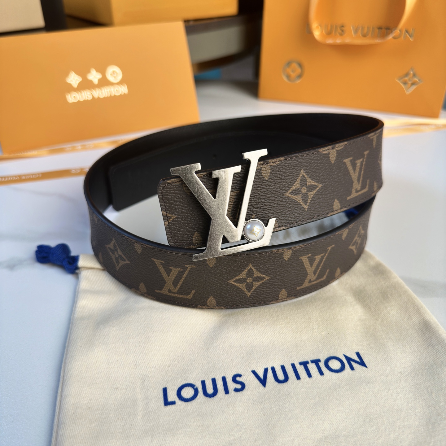 Louis Vuitton Basic Belt Cow Leather S-l