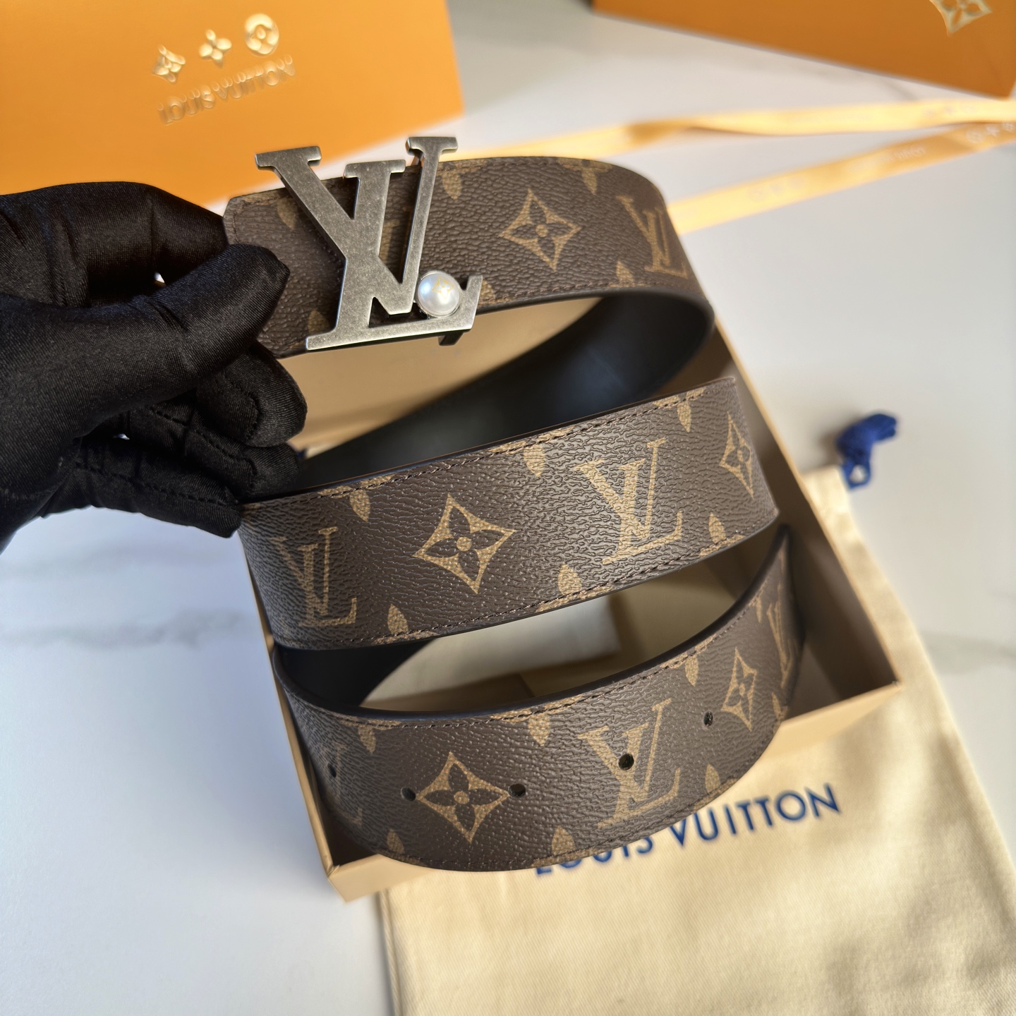 Louis Vuitton Basic Belt Cow Leather S-l