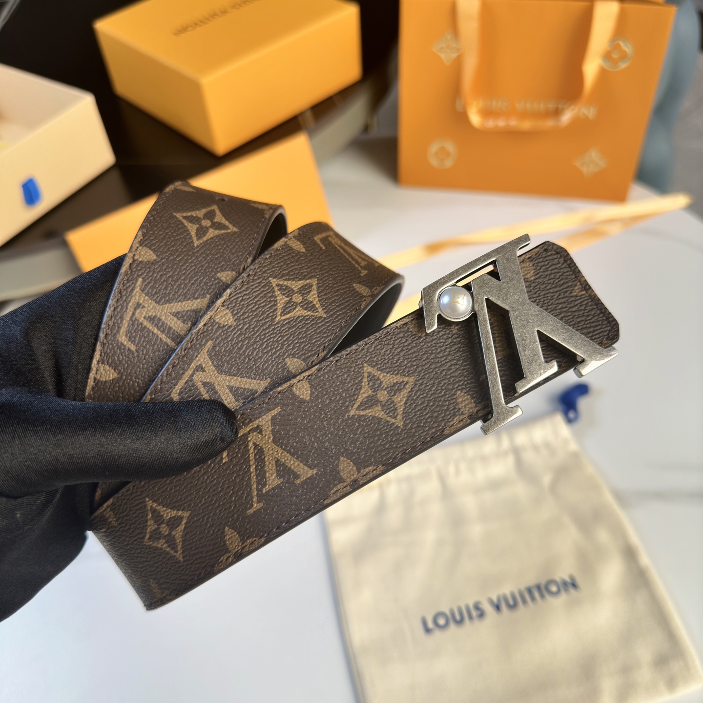 Louis Vuitton Basic Belt Cow Leather S-l