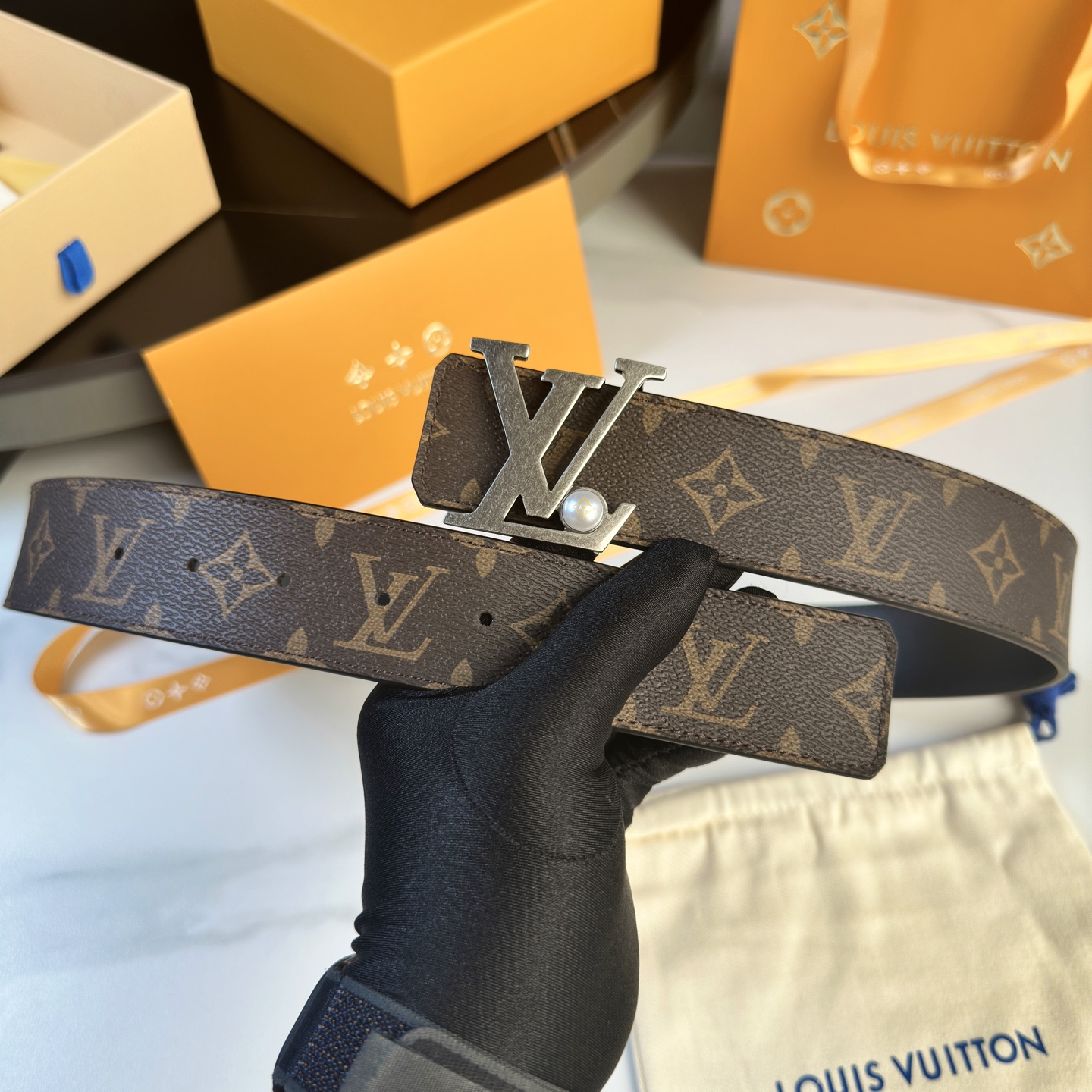Louis Vuitton Basic Belt Cow Leather S-l