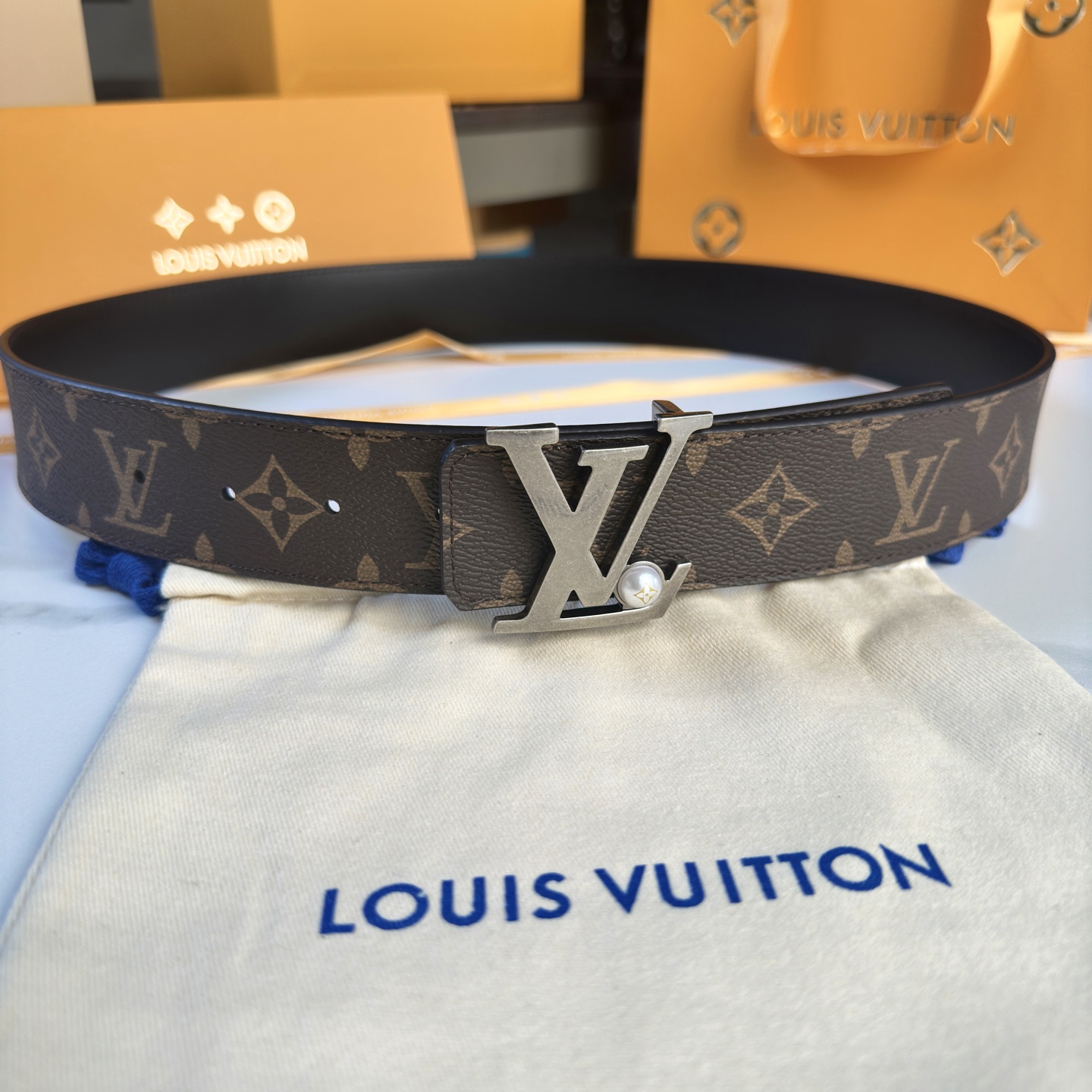 Louis Vuitton Basic Belt Cow Leather S-l