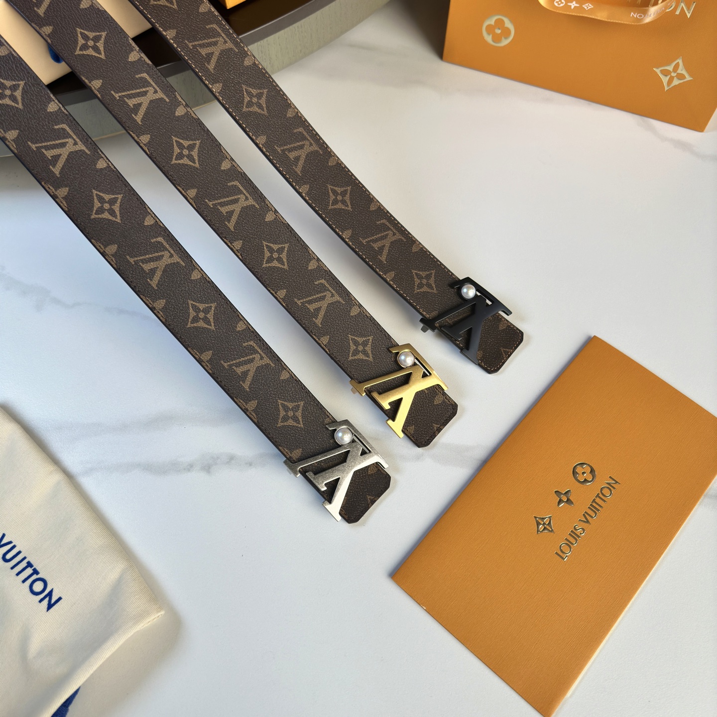 Louis Vuitton Basic Belt Cow Leather S-l