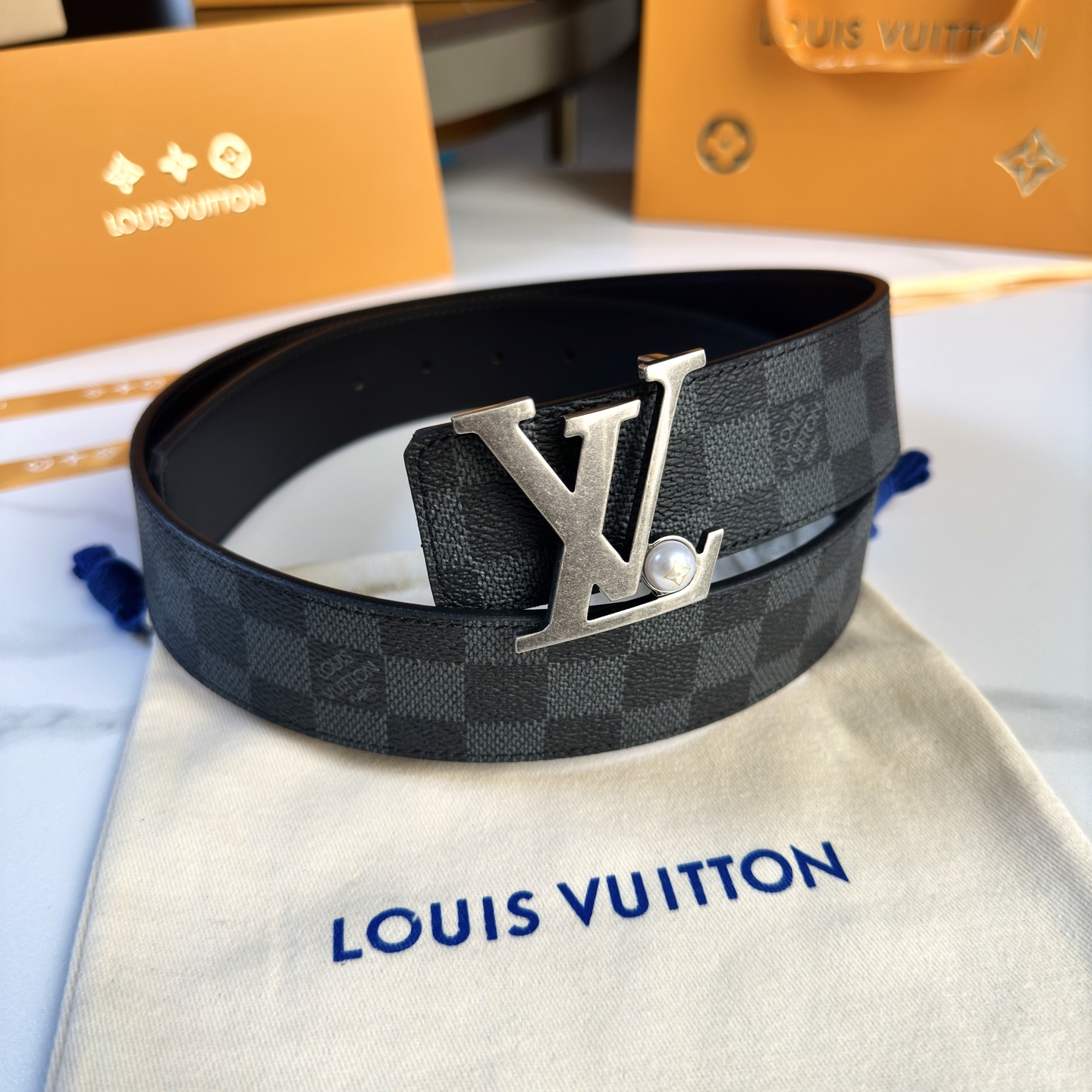 Louis Vuitton Basic Belt Cow Leather S-l