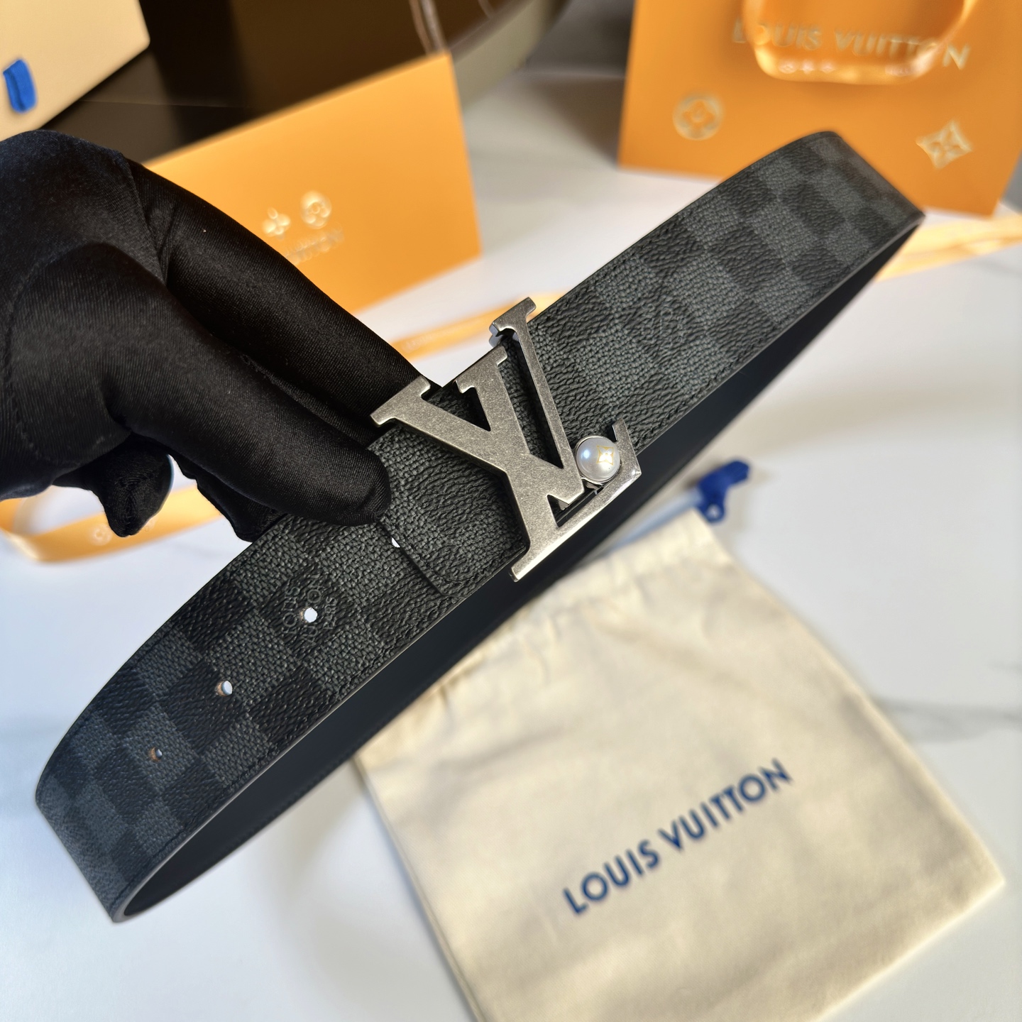 Louis Vuitton Basic Belt Cow Leather S-l